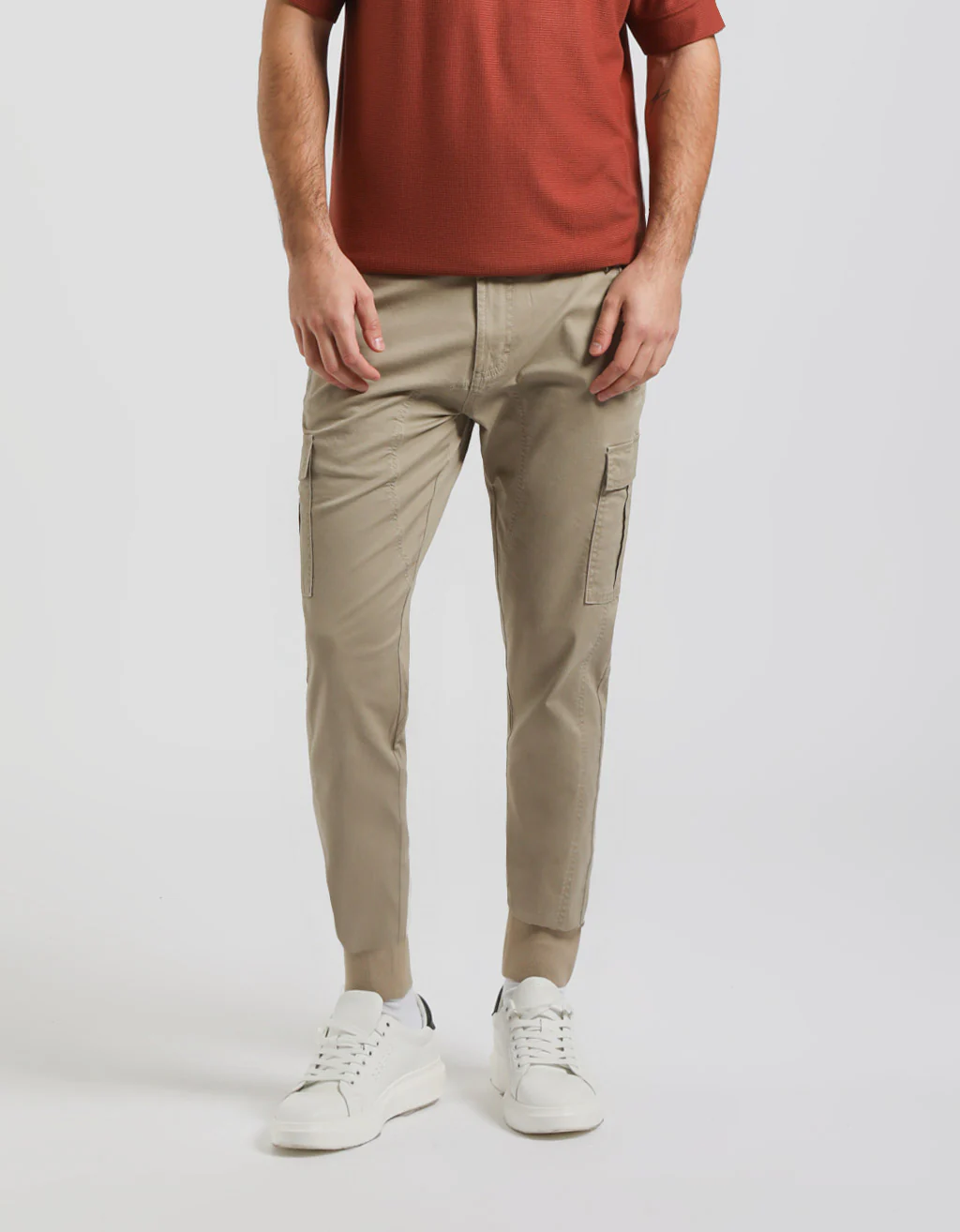 Pantaloni cargo in cotone - Image 2