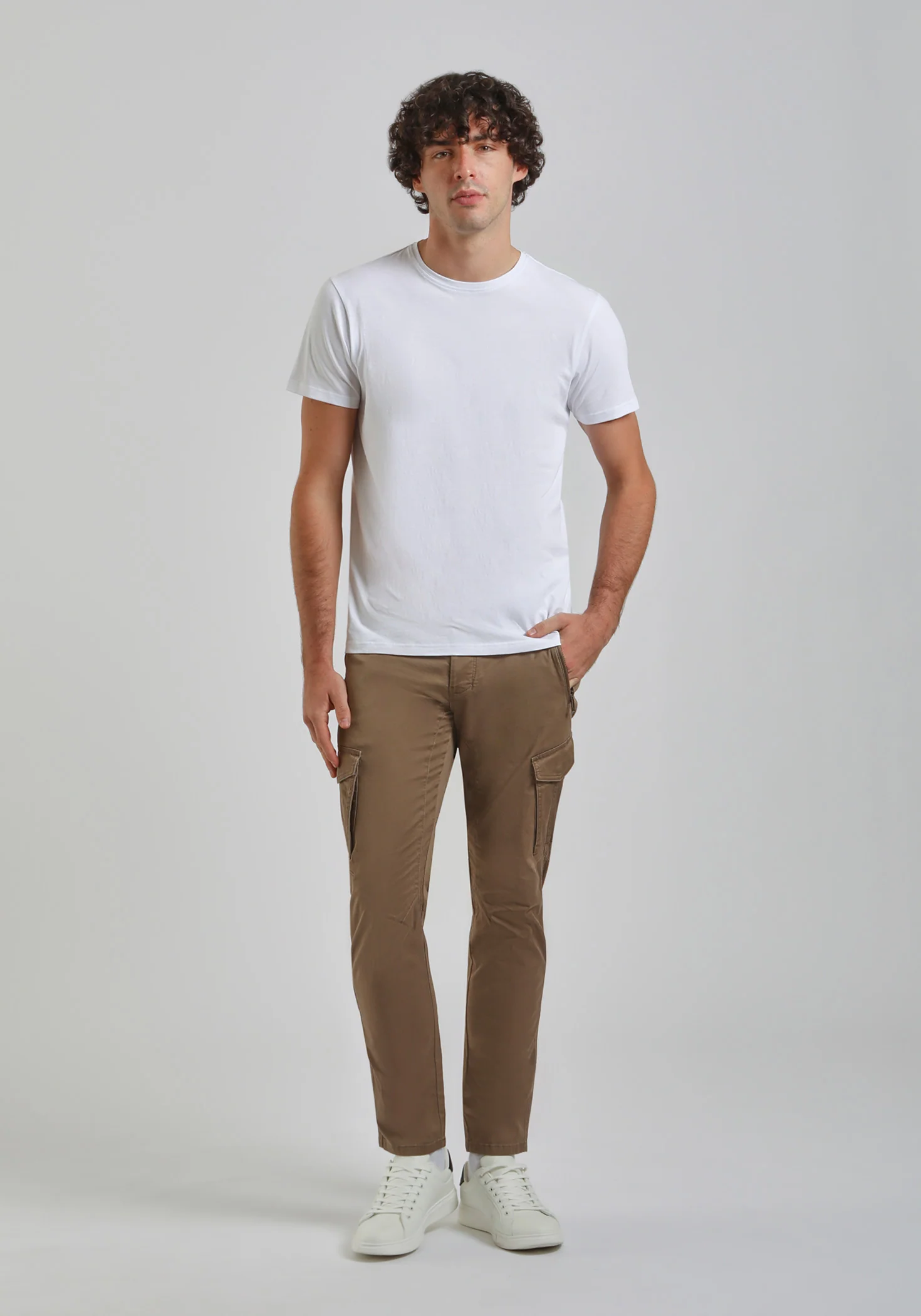 Pantaloni cargo in cotone