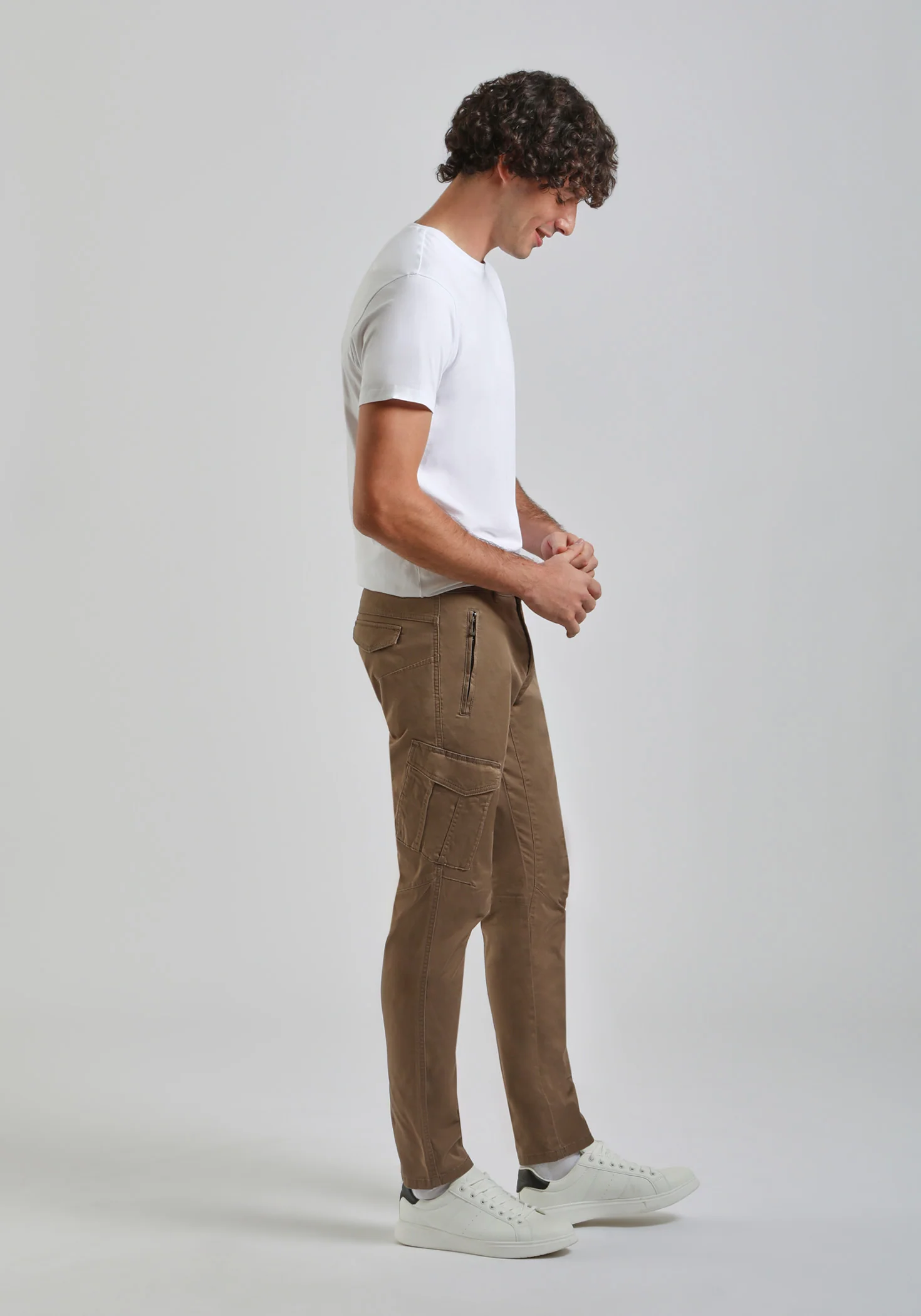Pantaloni cargo in cotone - Image 4