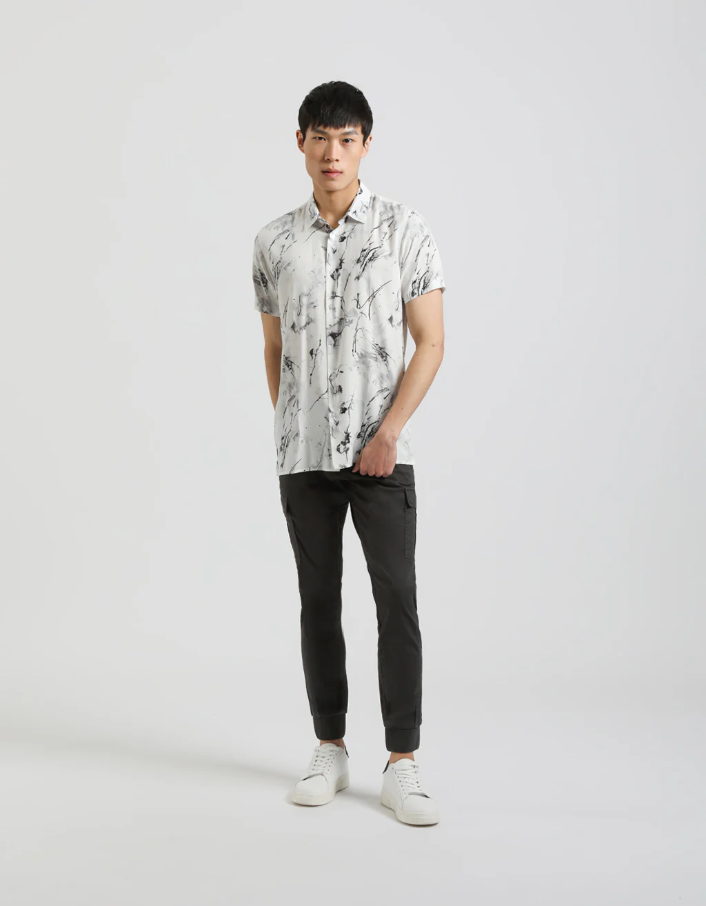 Pantaloni cargo in cotone