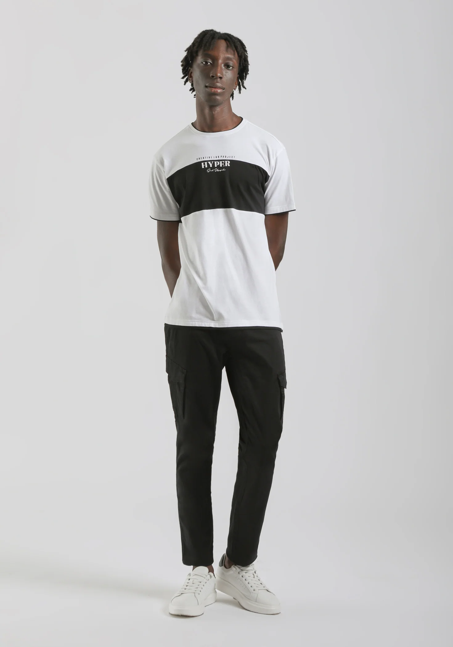 Pantaloni cargo in cotone