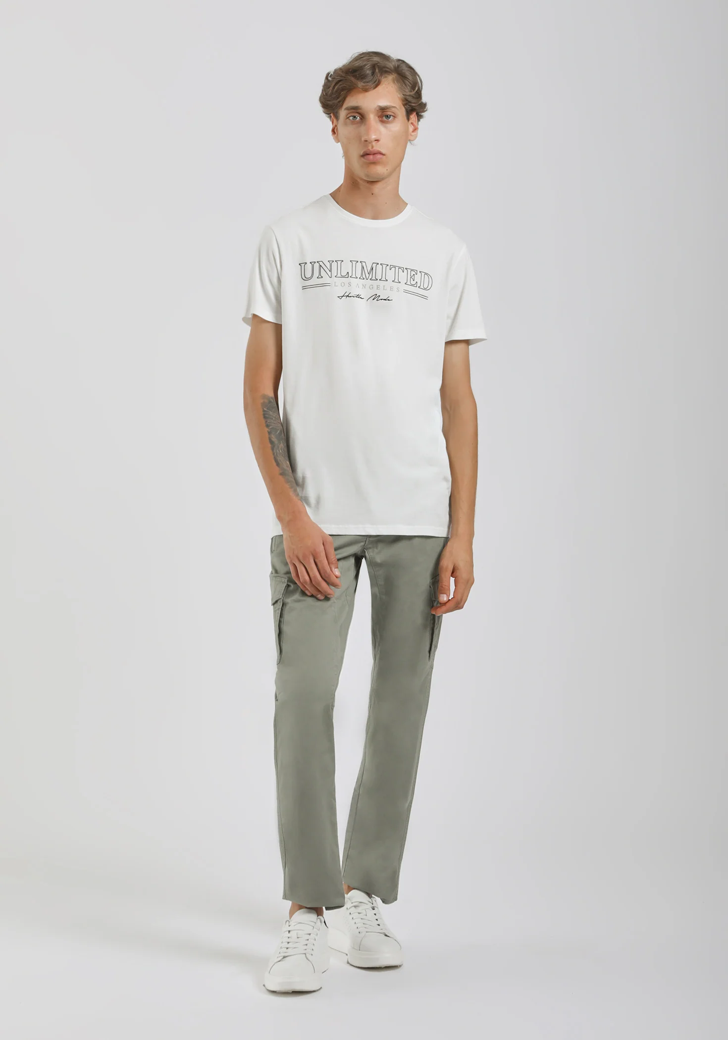 Pantaloni cargo in cotone