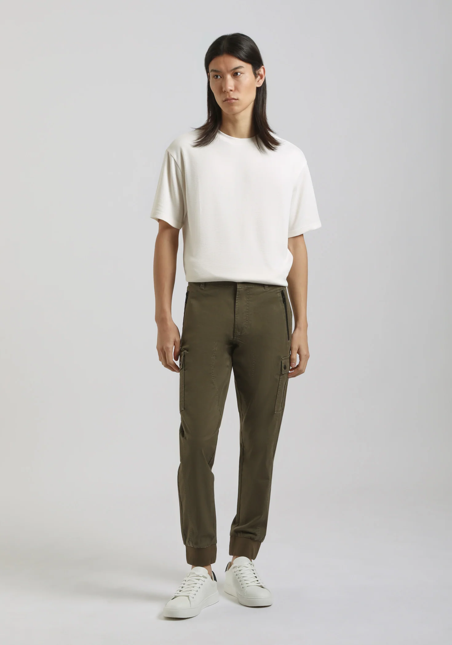 Pantaloni cargo in cotone