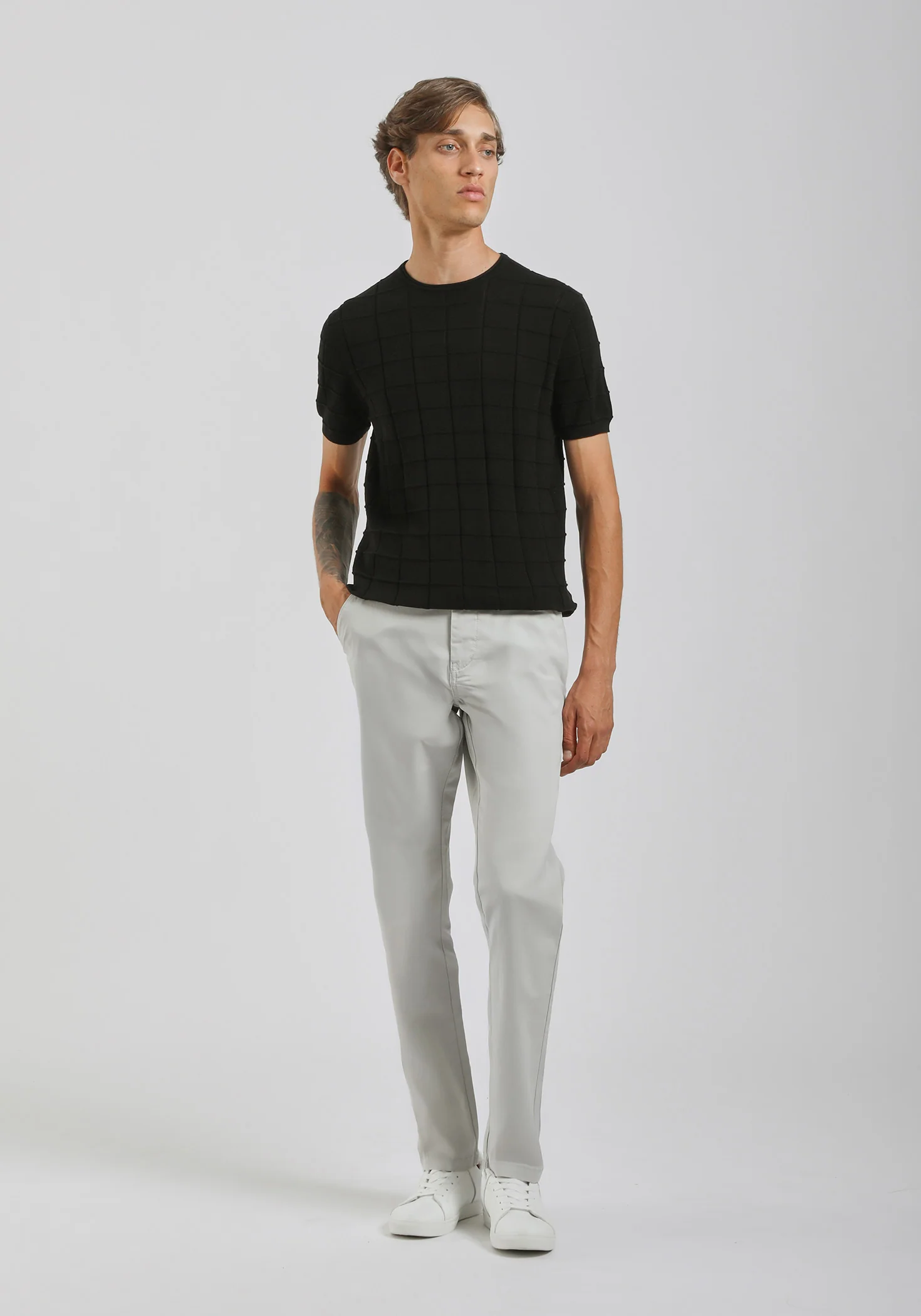 Pantaloni chino in cotone