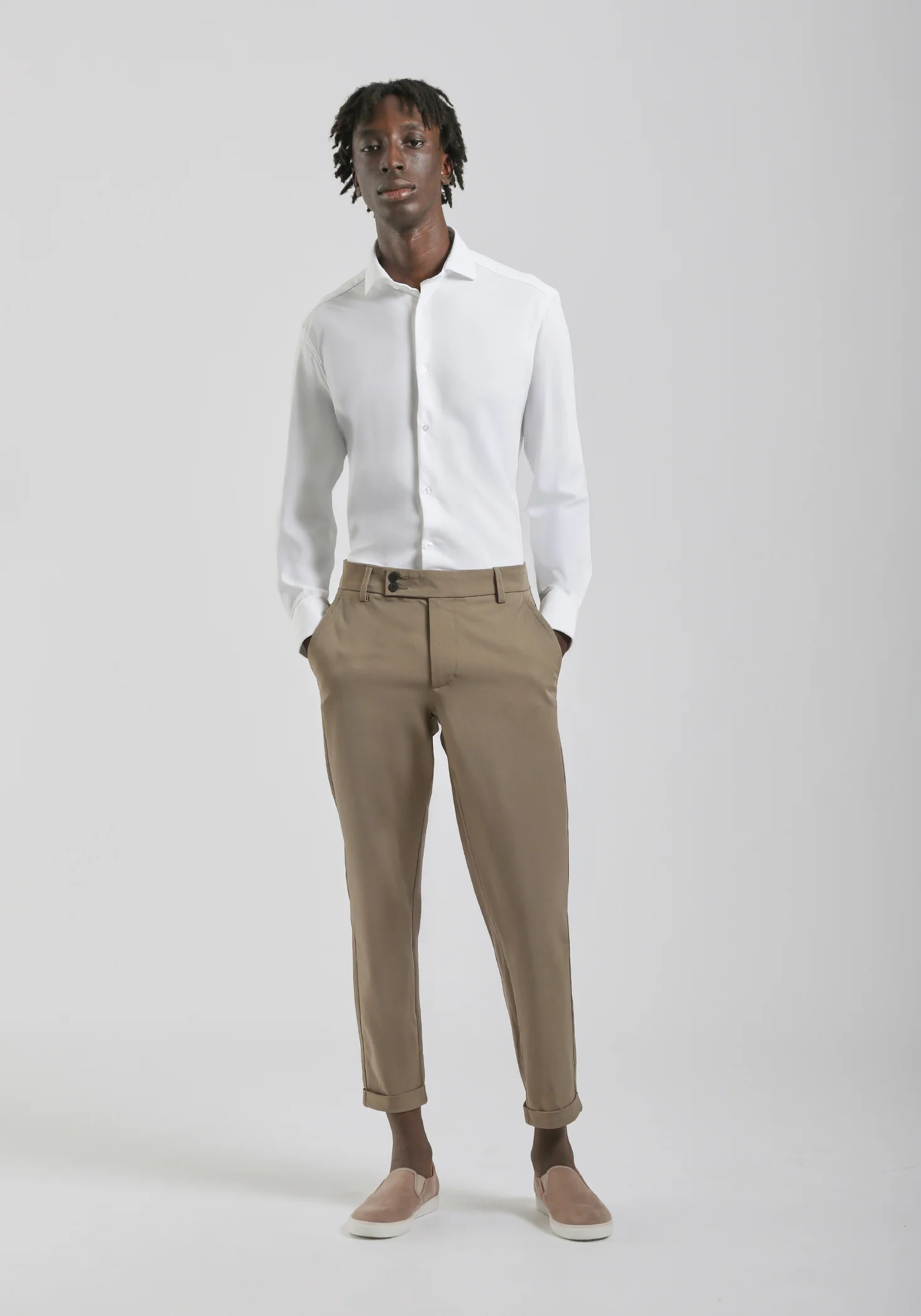 Pantaloni chino in nylon
