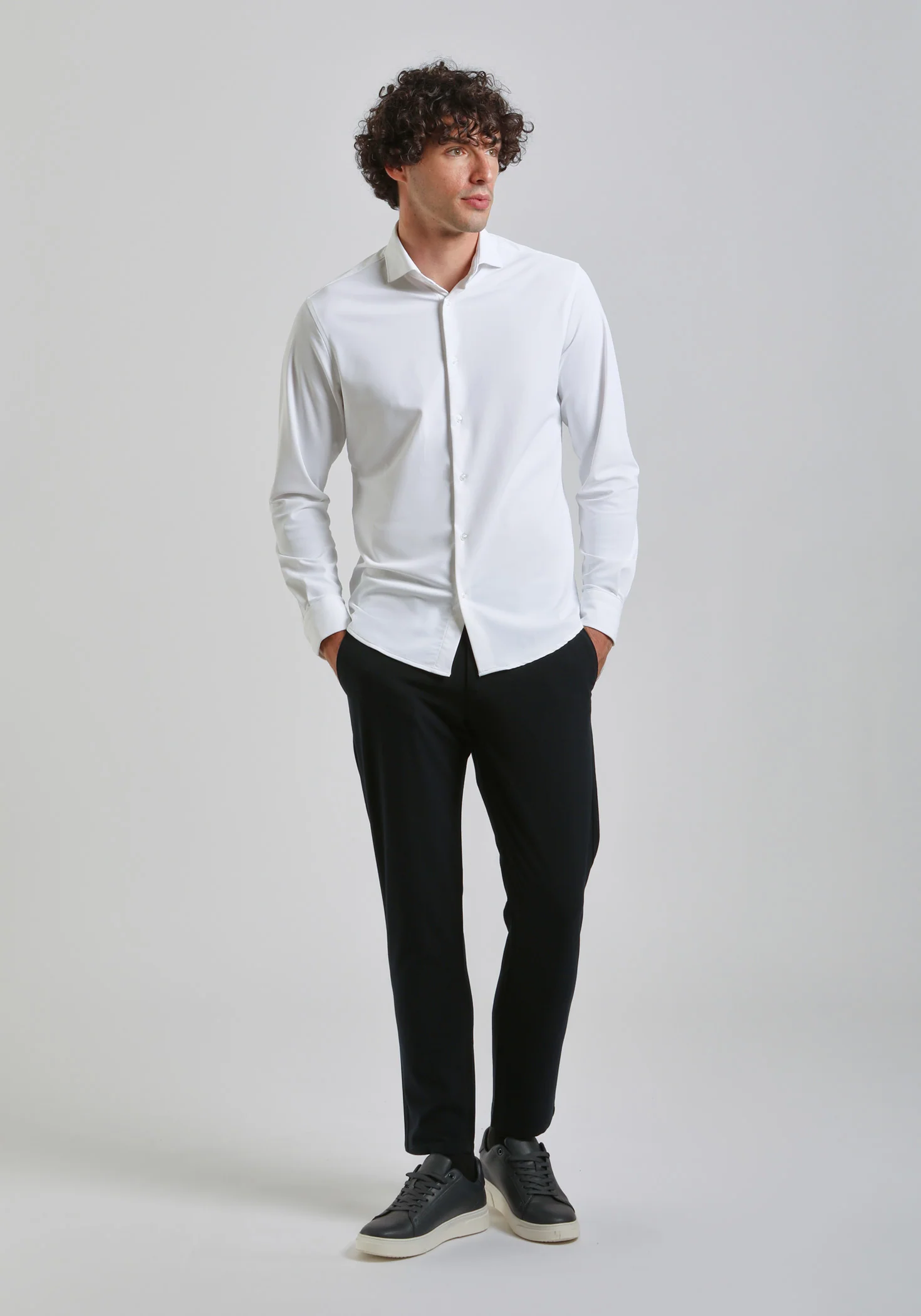 Pantaloni chino misto viscosa