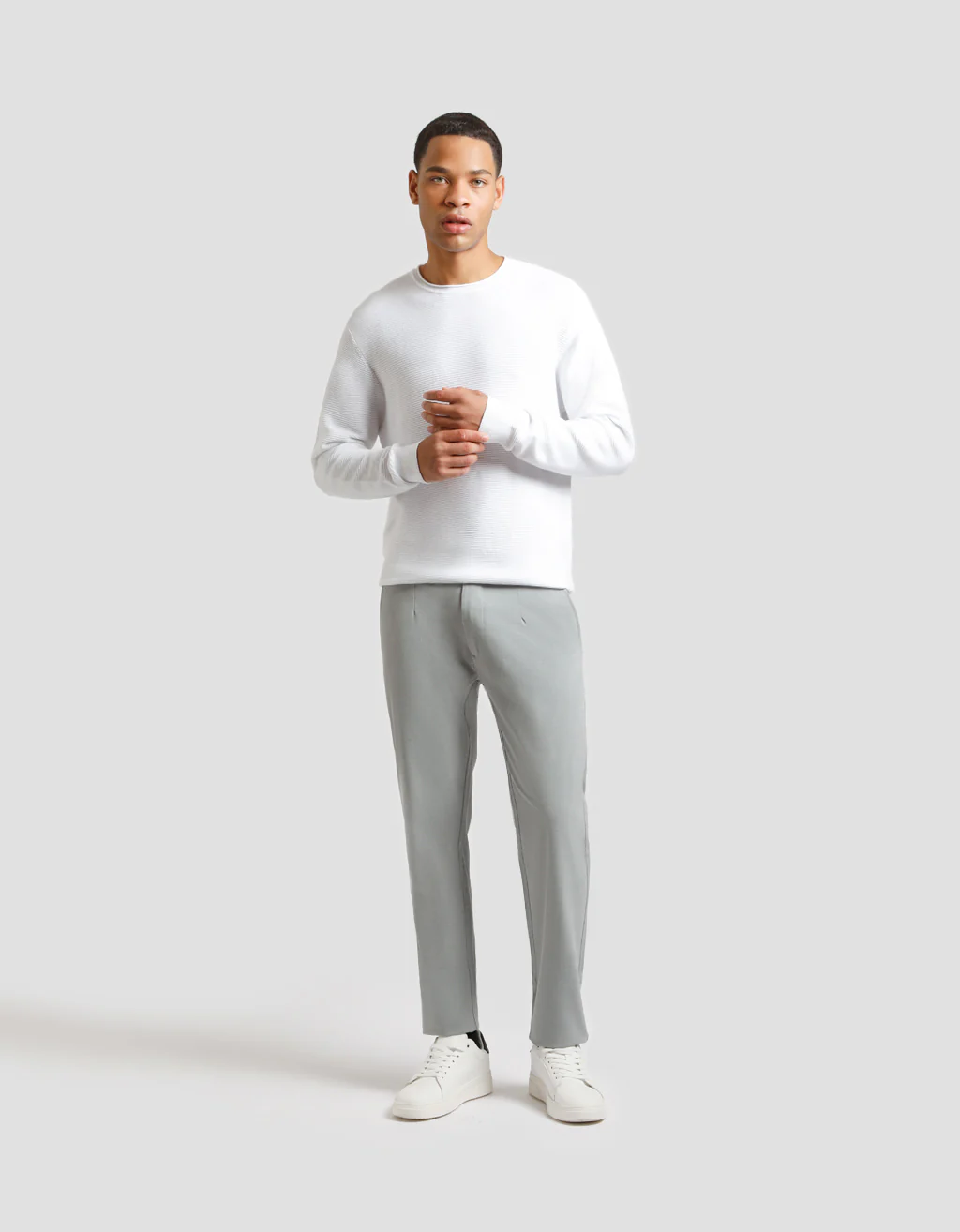 Pantaloni chino misto viscosa