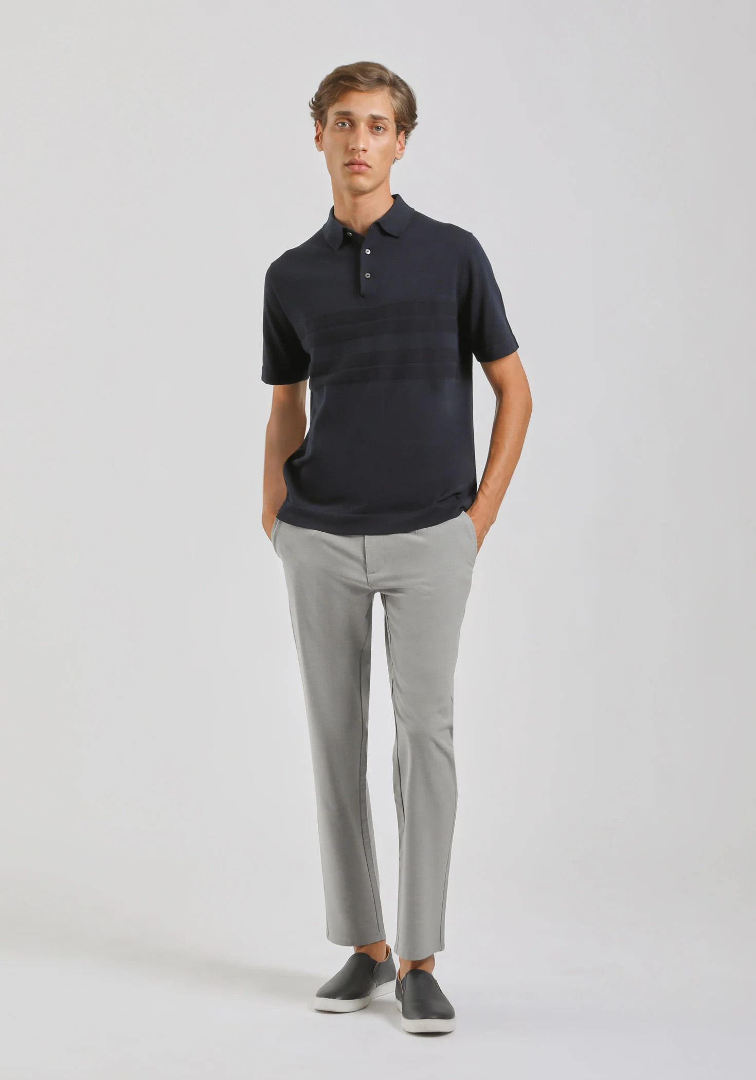 Pantaloni chino misto viscosa