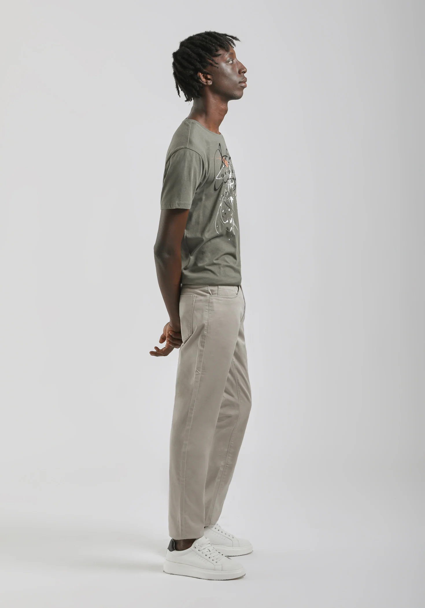 Pantaloni cinque tasche in cotone - Image 3