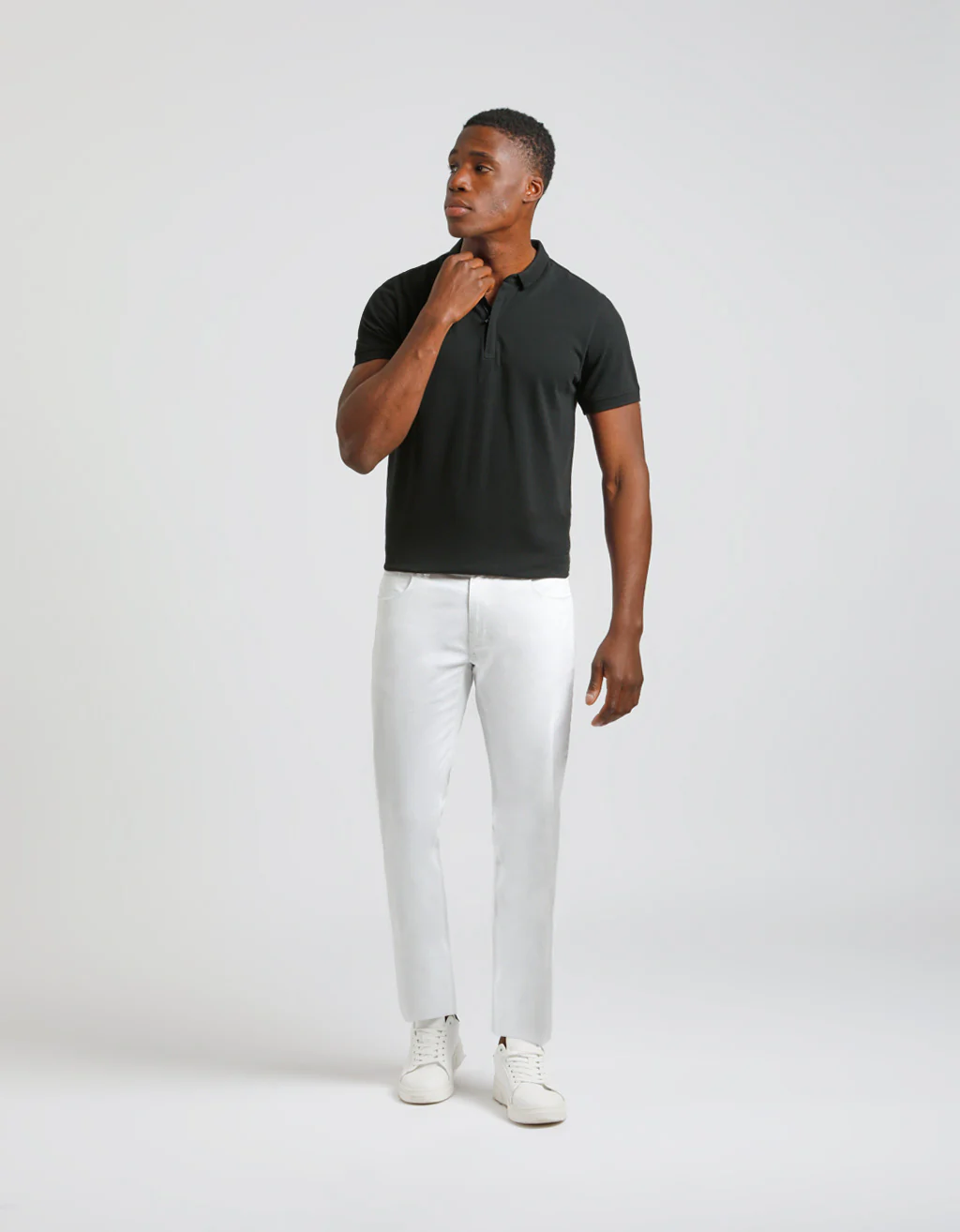 Pantaloni cinque tasche in cotone