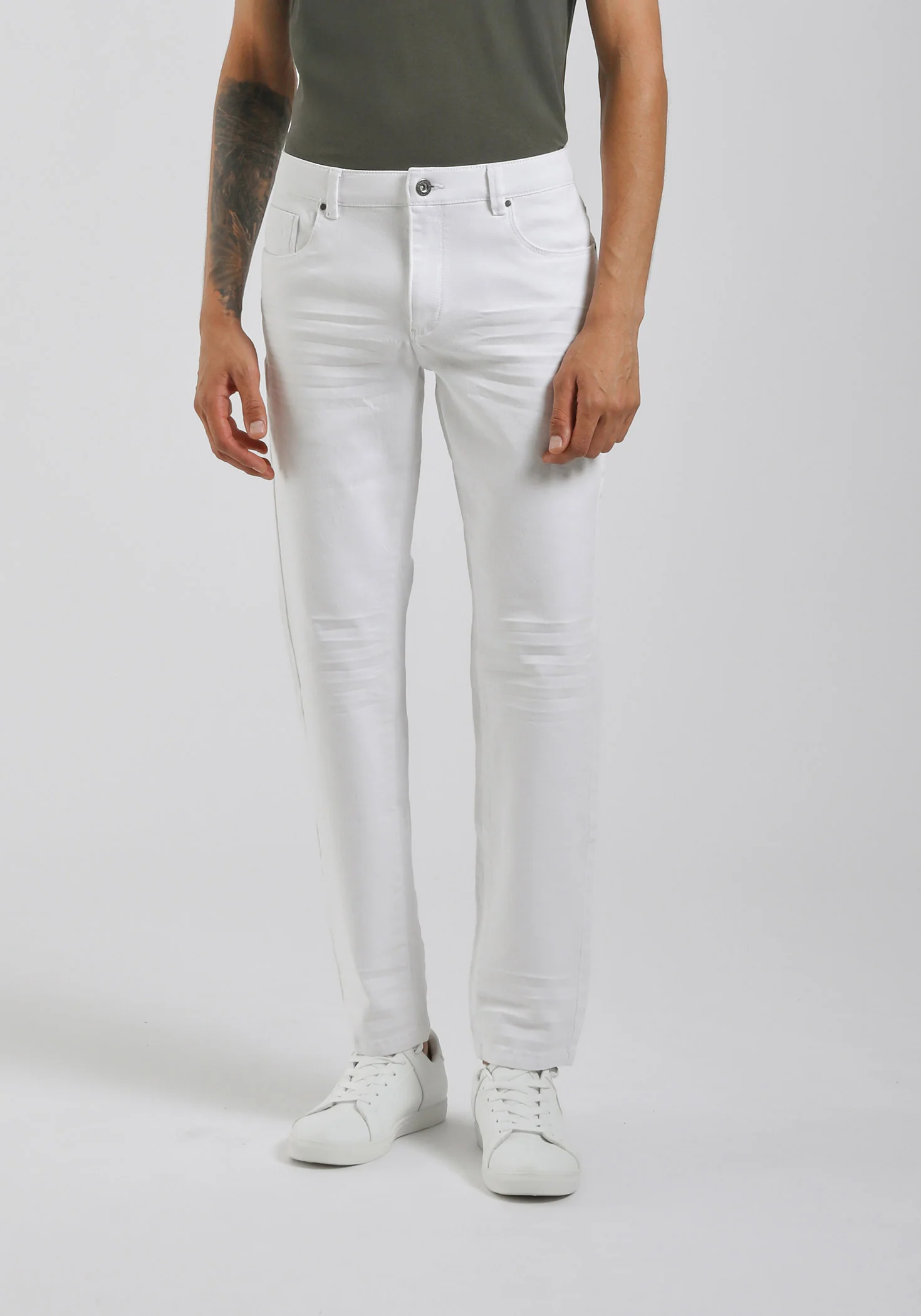 Pantaloni cinque tasche in cotone - Image 2