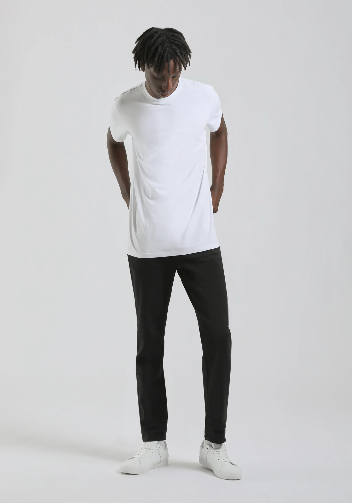 Pantaloni cinque tasche in cotone