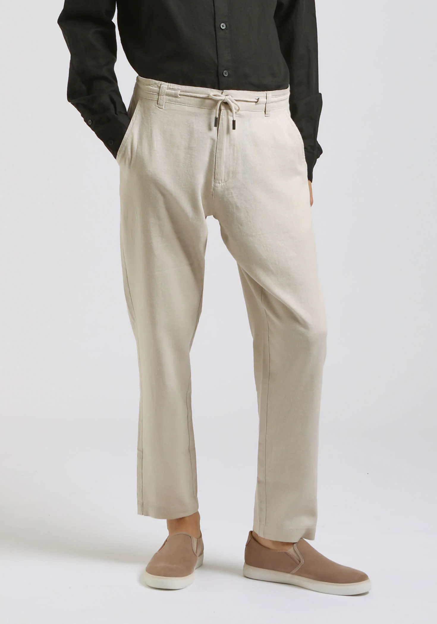 Pantaloni misto lino - Image 2