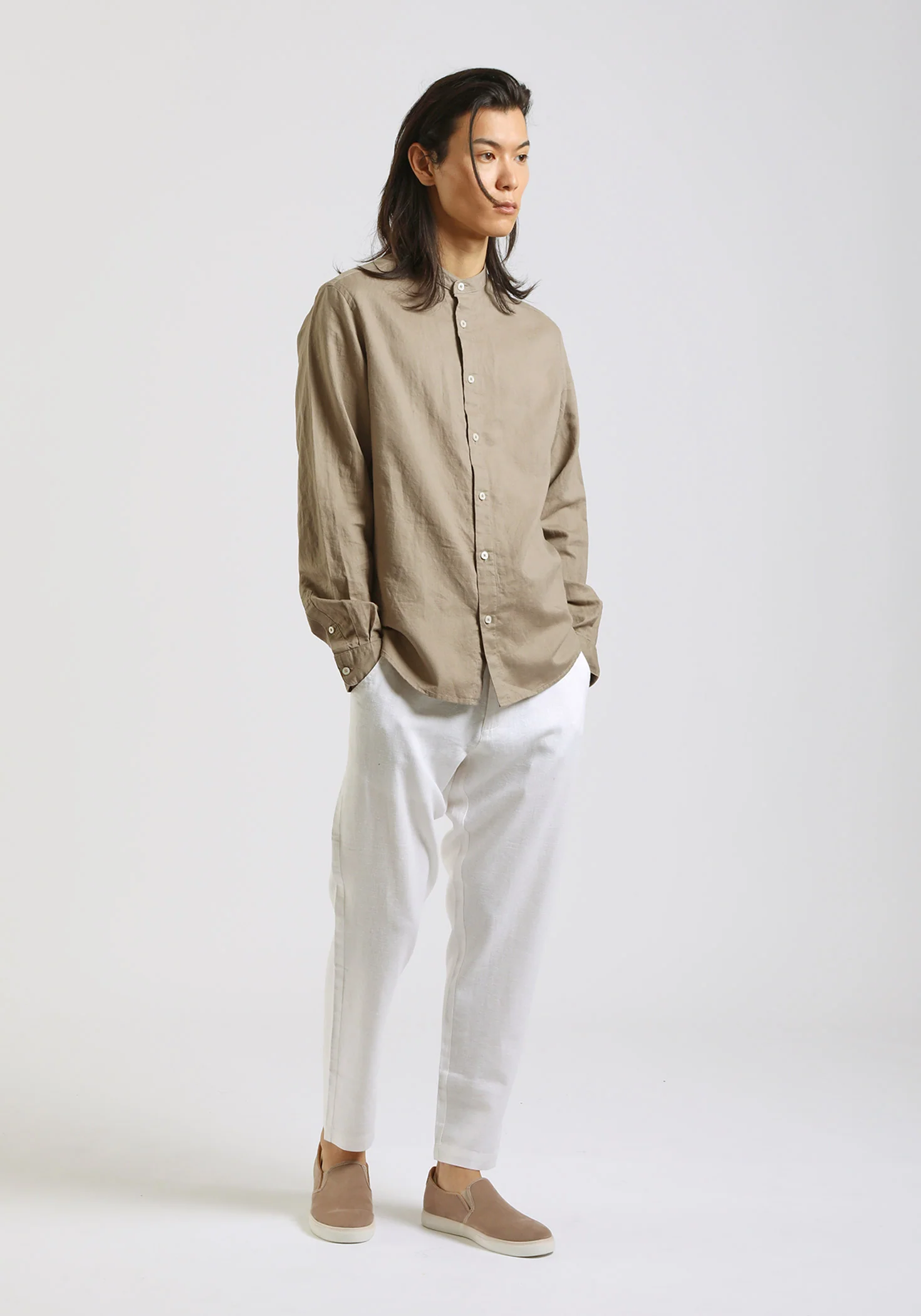 Pantaloni misto lino