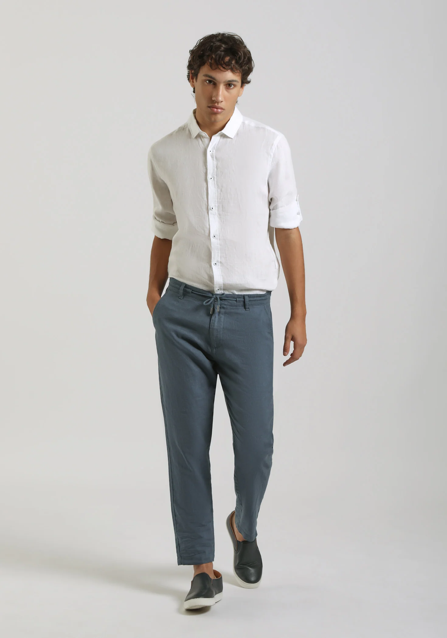 Pantaloni misto lino
