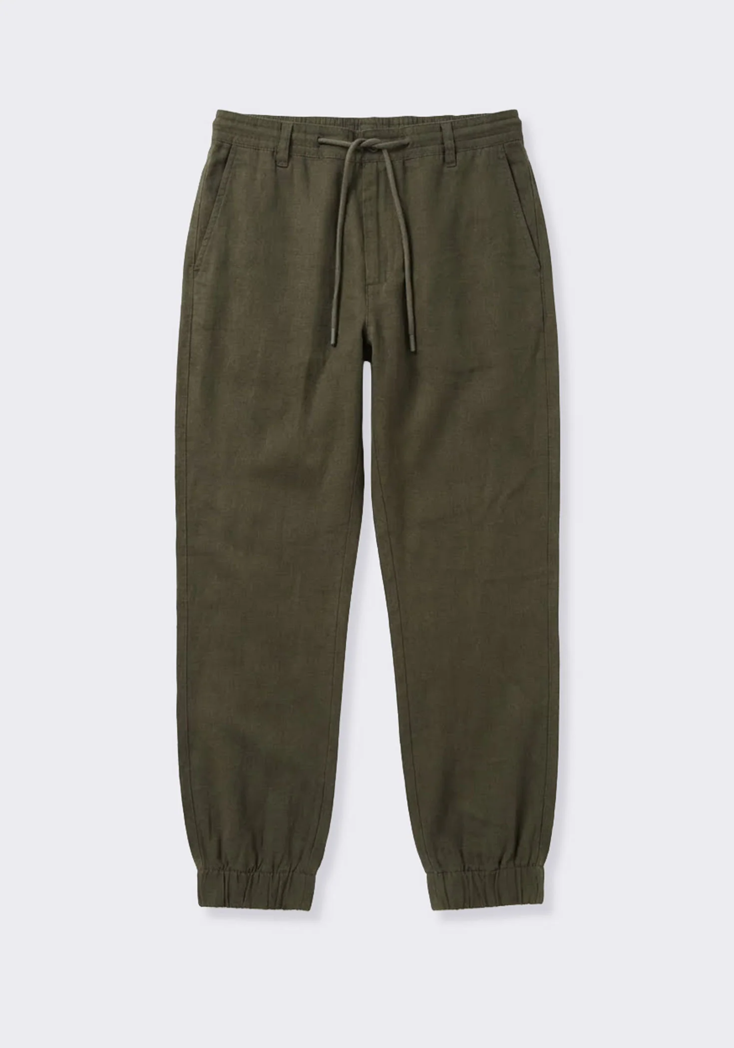 Pantaloni misto lino con elastici alle caviglie - Image 7