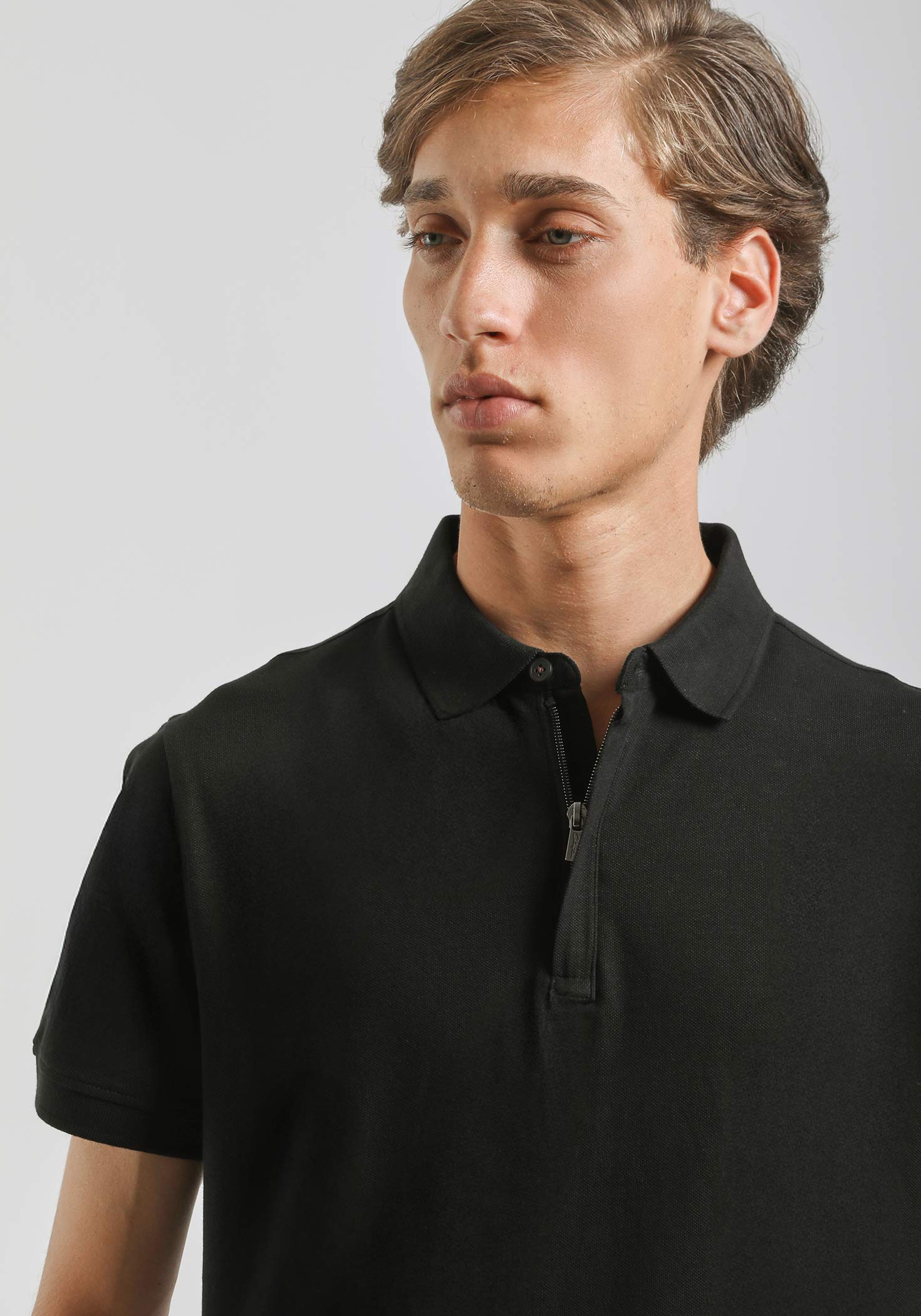 Polo con zip 100% cotone - Image 2