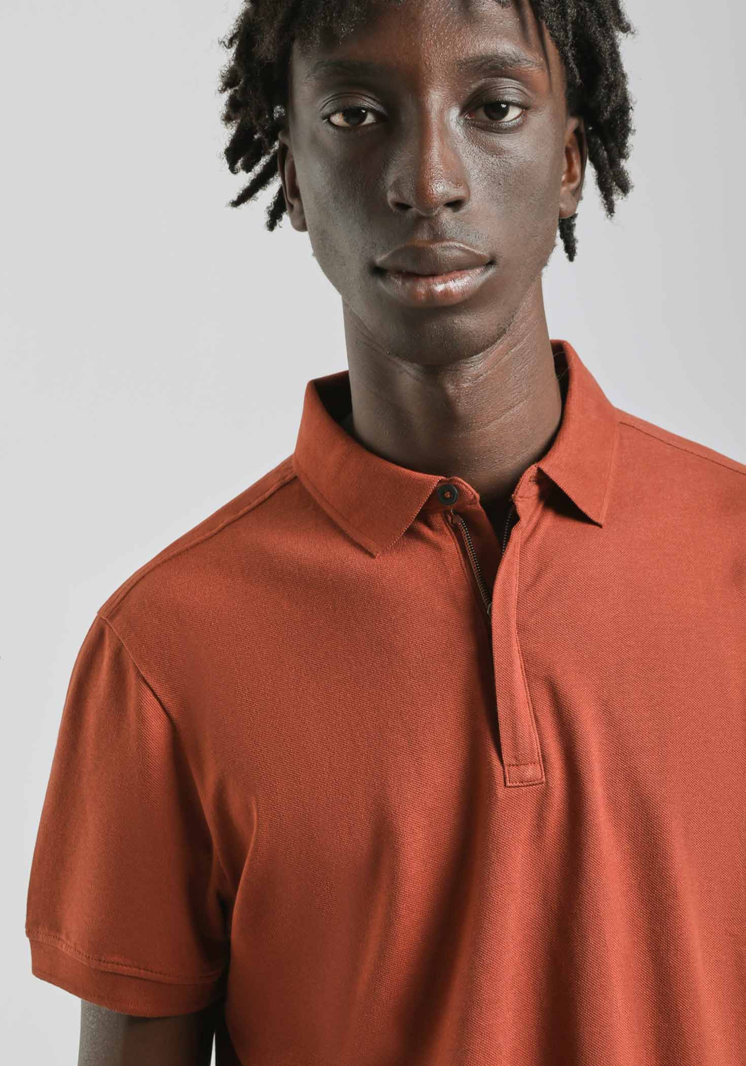Polo con zip 100% cotone - Image 2