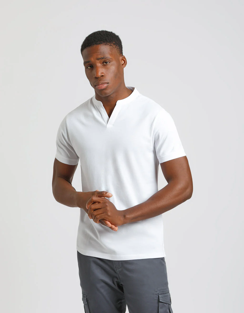 Polo coreana 100% cotone