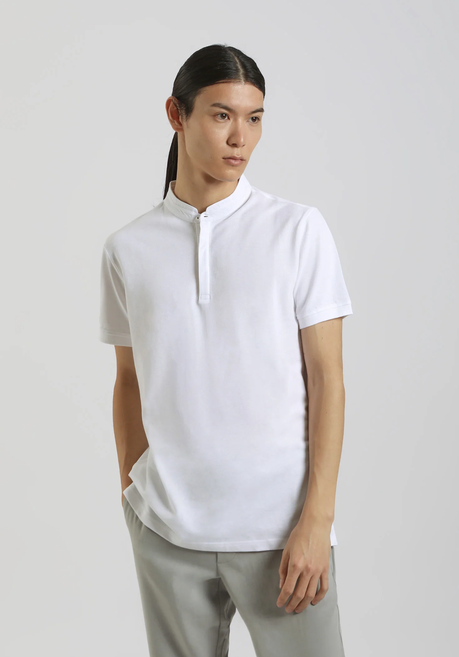 Polo coreana 100% cotone