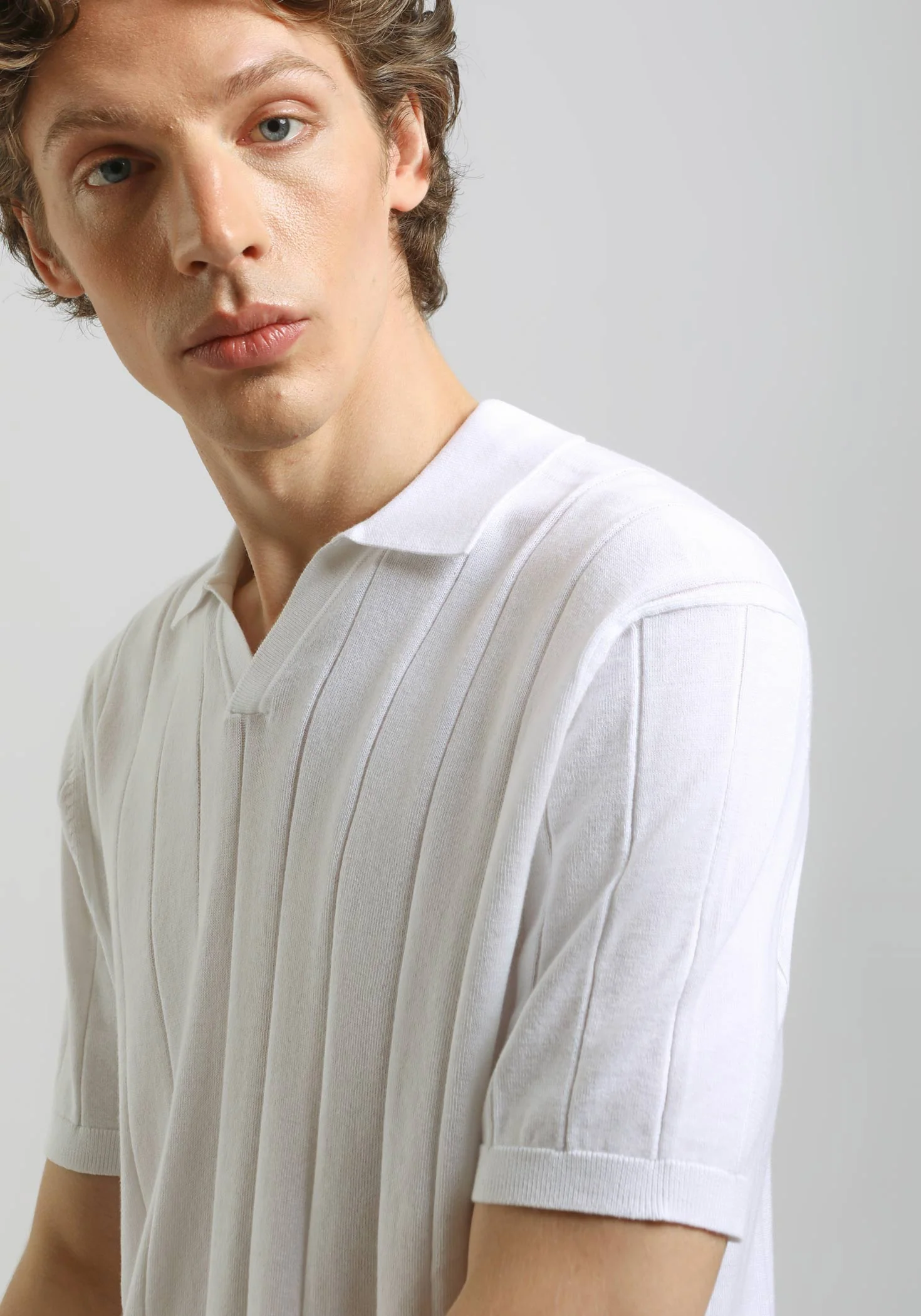 Polo in maglia a coste - Image 2