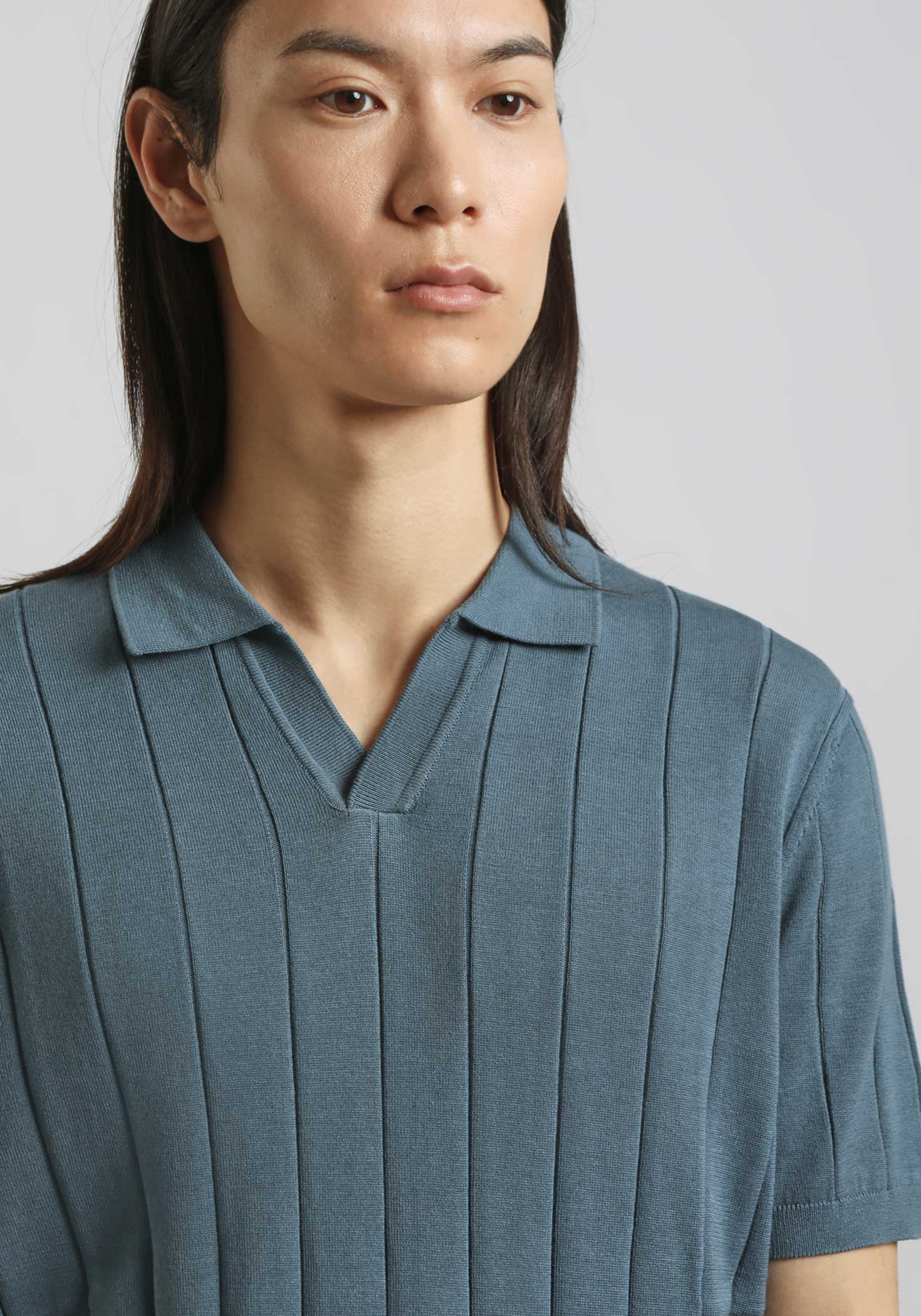 Polo in maglia a coste - Image 2