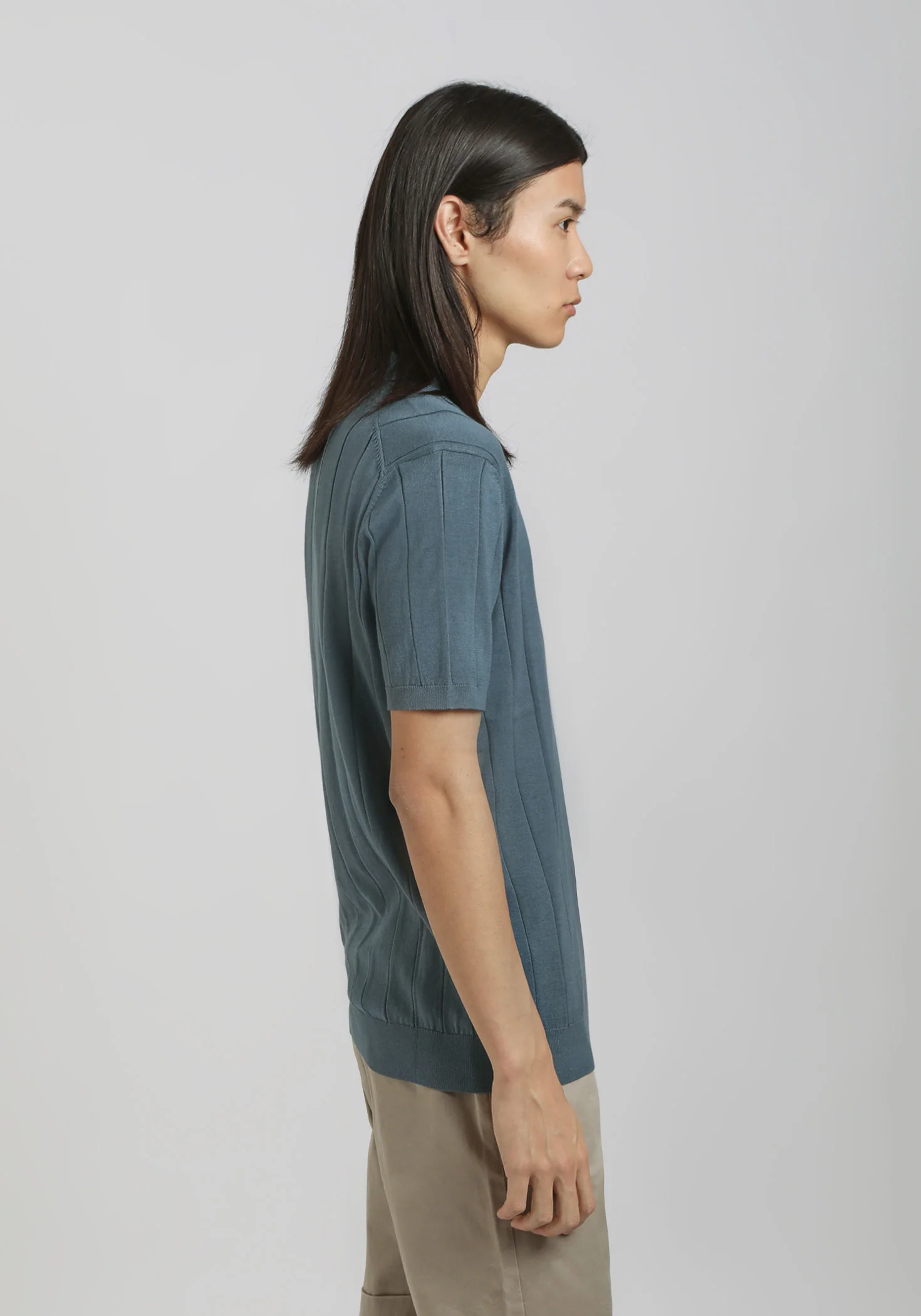 Polo in maglia a coste - Image 3