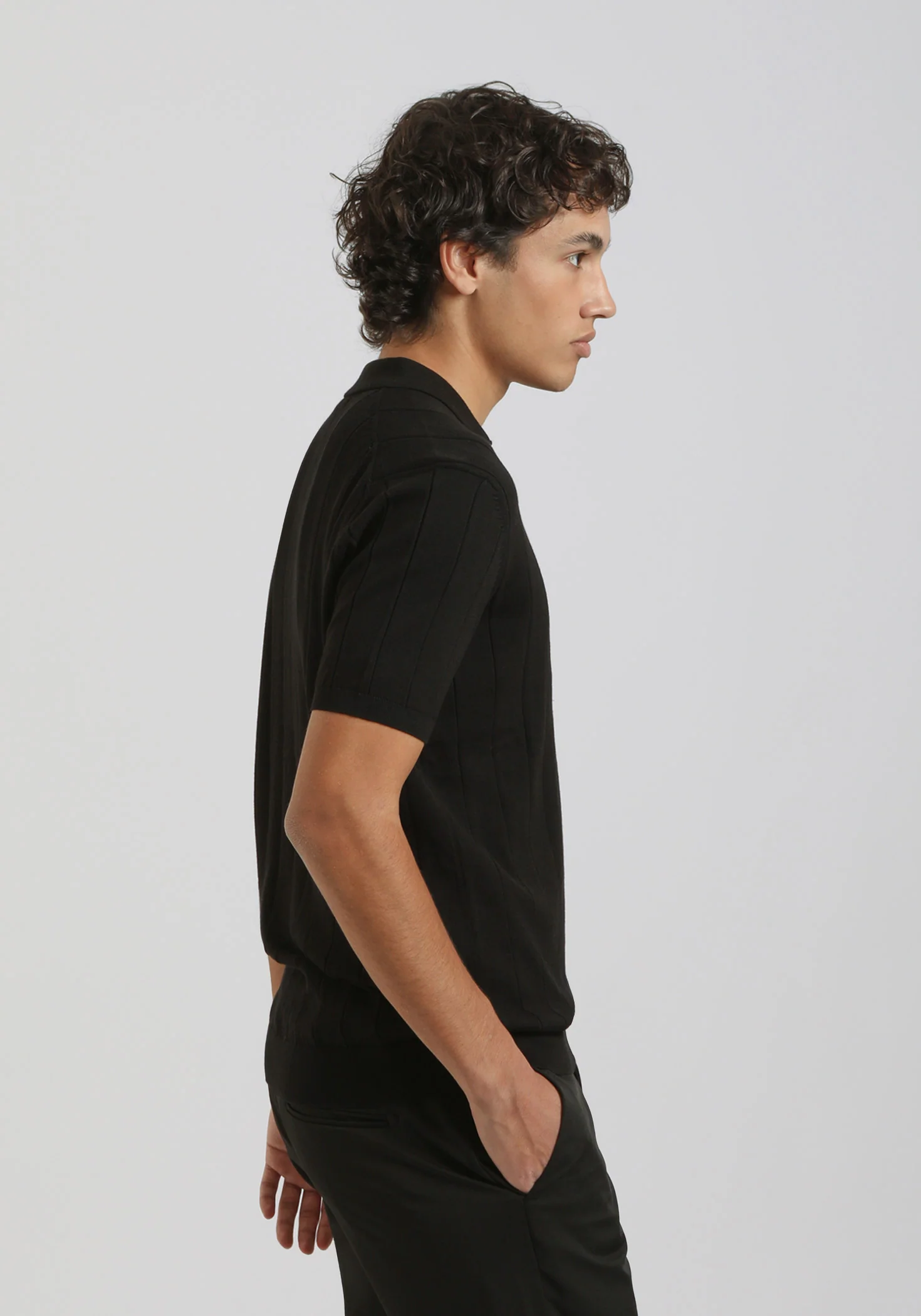 Polo in maglia a coste - Image 3