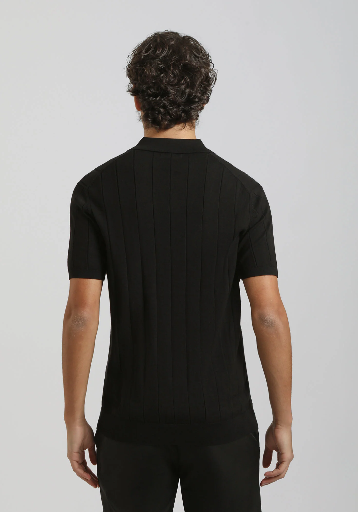 Polo in maglia a coste - Image 4