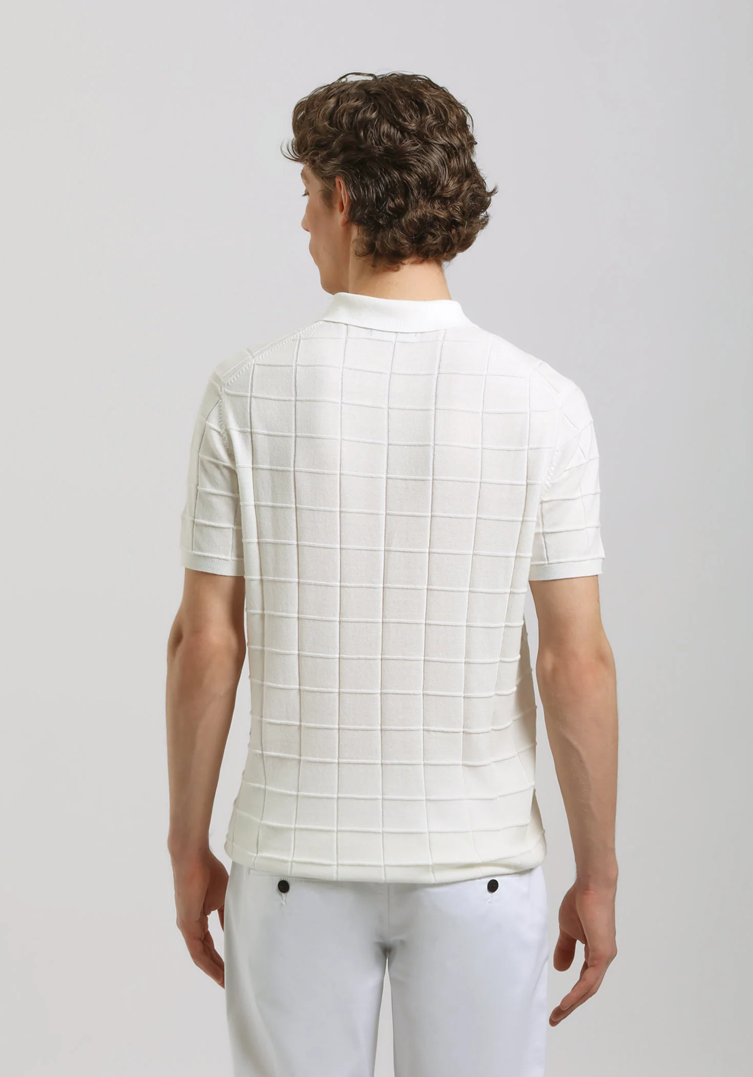 Polo in maglia a coste - Image 4