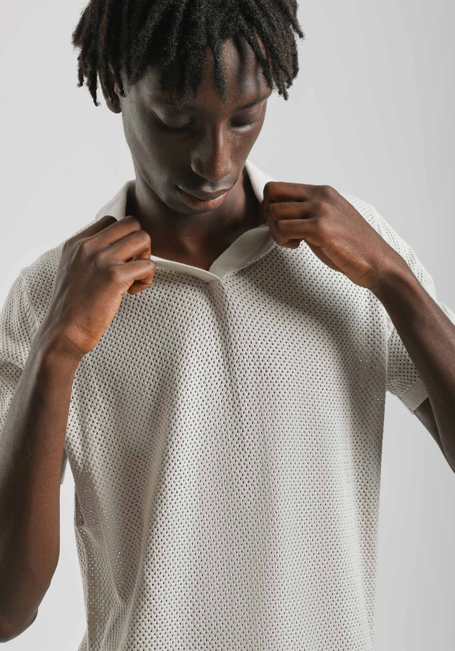 Polo in maglia forata - Image 2