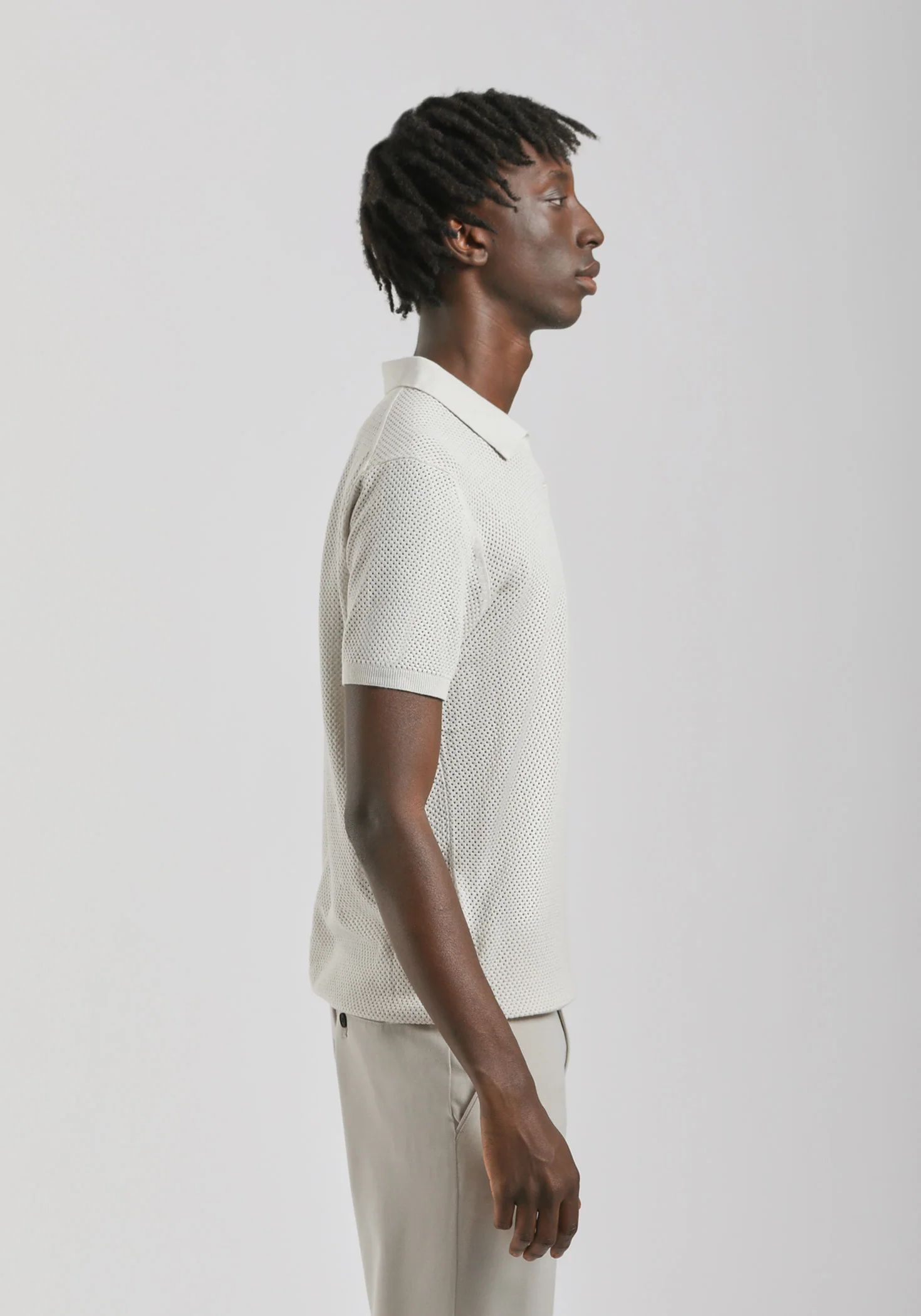 Polo in maglia forata - Image 3