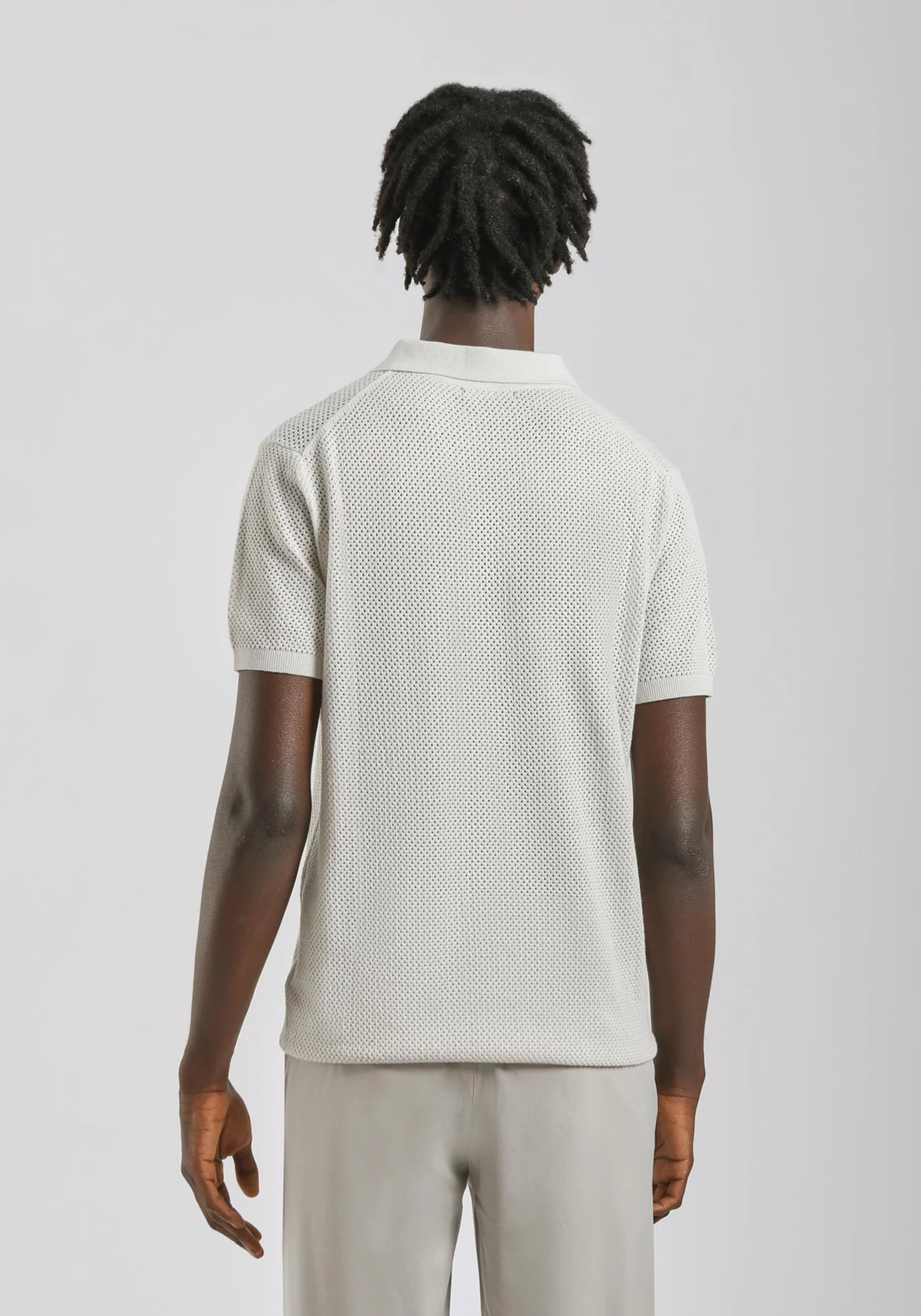 Polo in maglia forata - Image 4