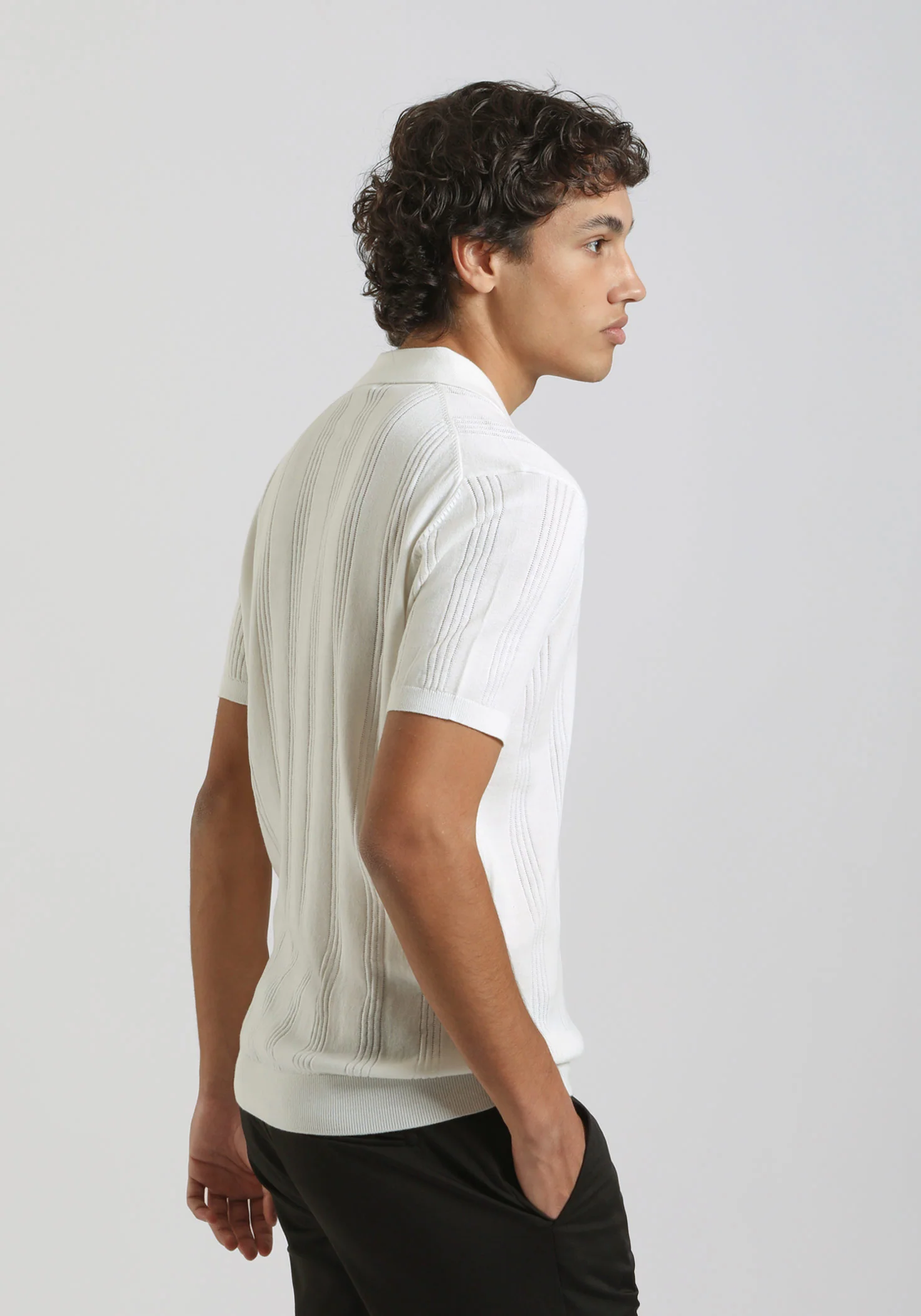 Polo in maglia rigata - Image 3