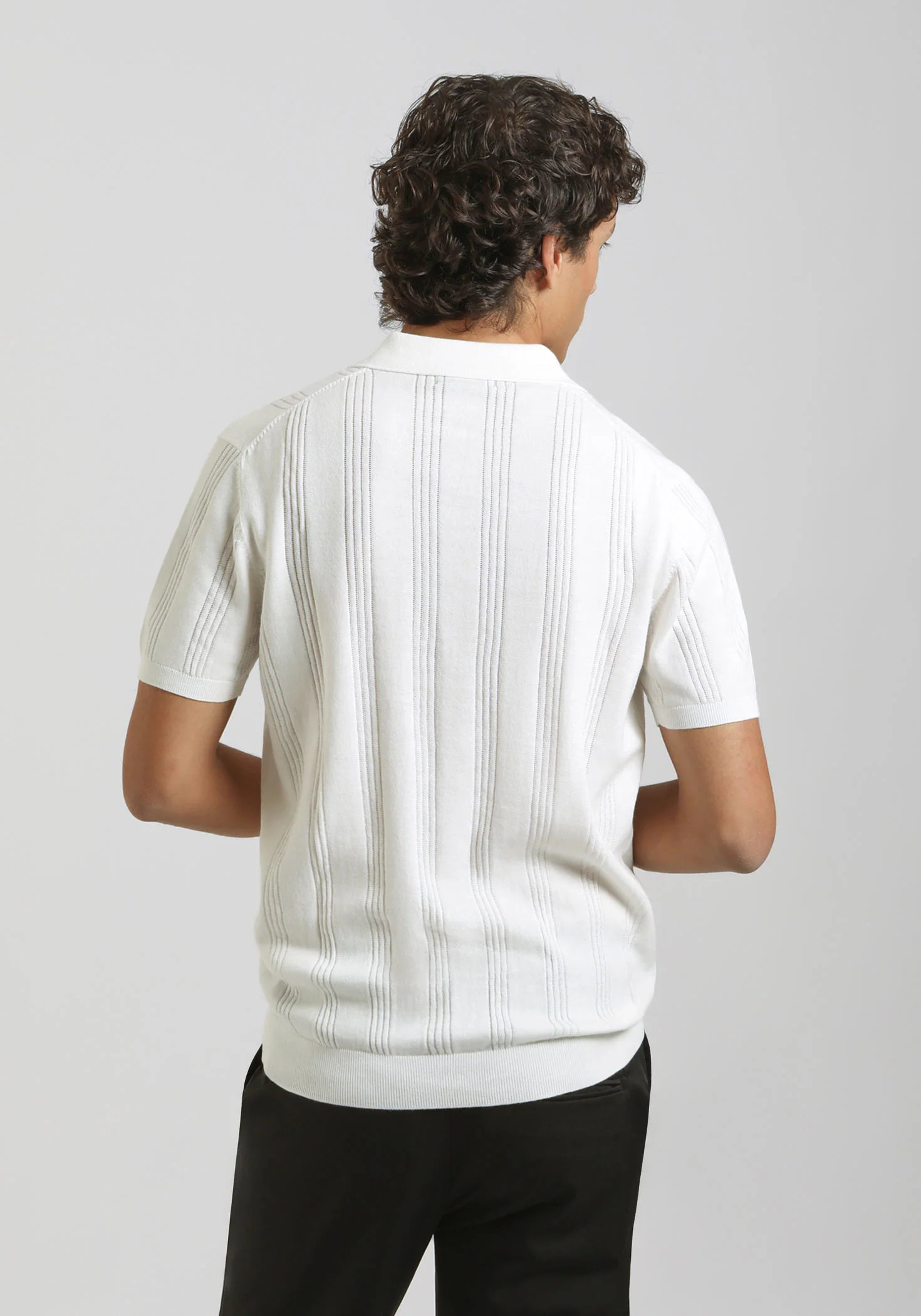 Polo in maglia rigata - Image 4