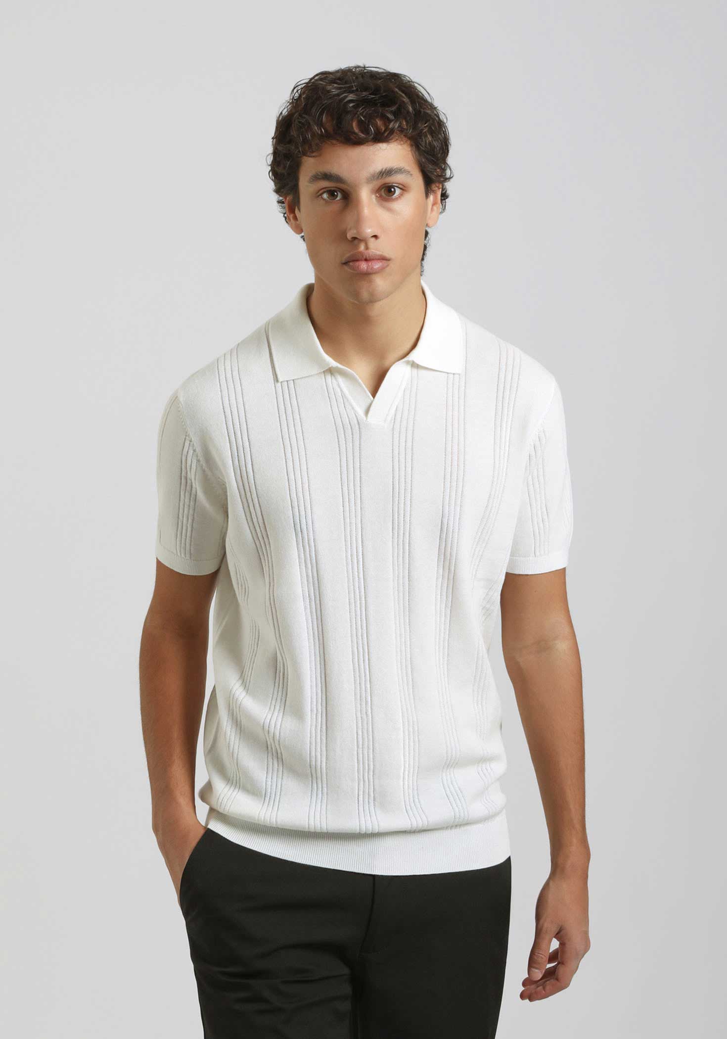 Polo in maglia rigata - Image 7