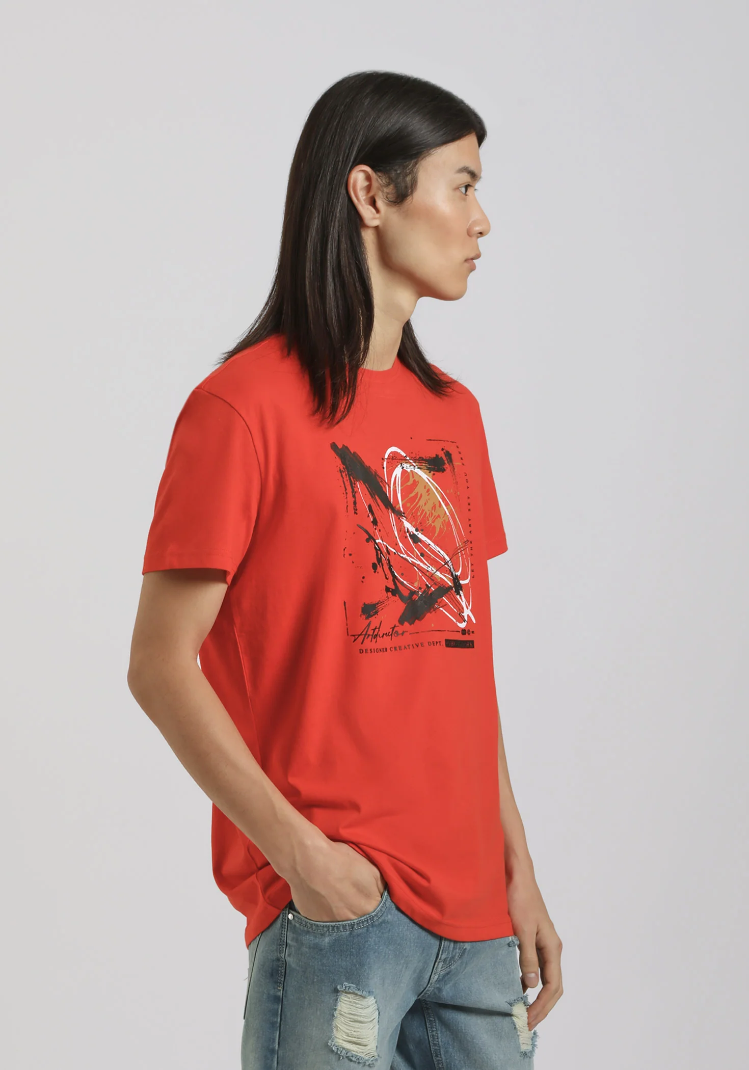 T-shirt 100% cotone con stampa - Image 3