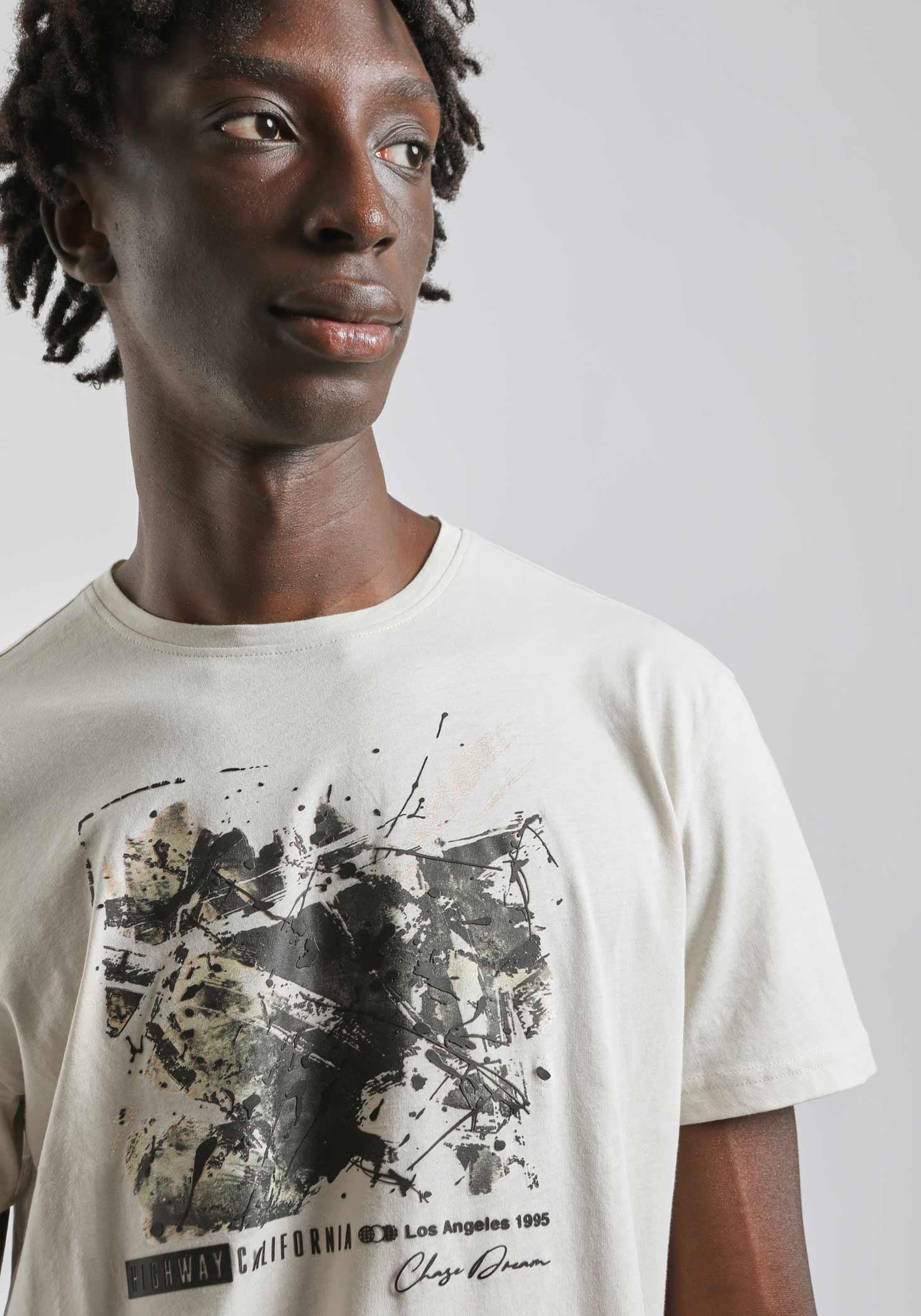 T-shirt 100% cotone con stampa - Image 2