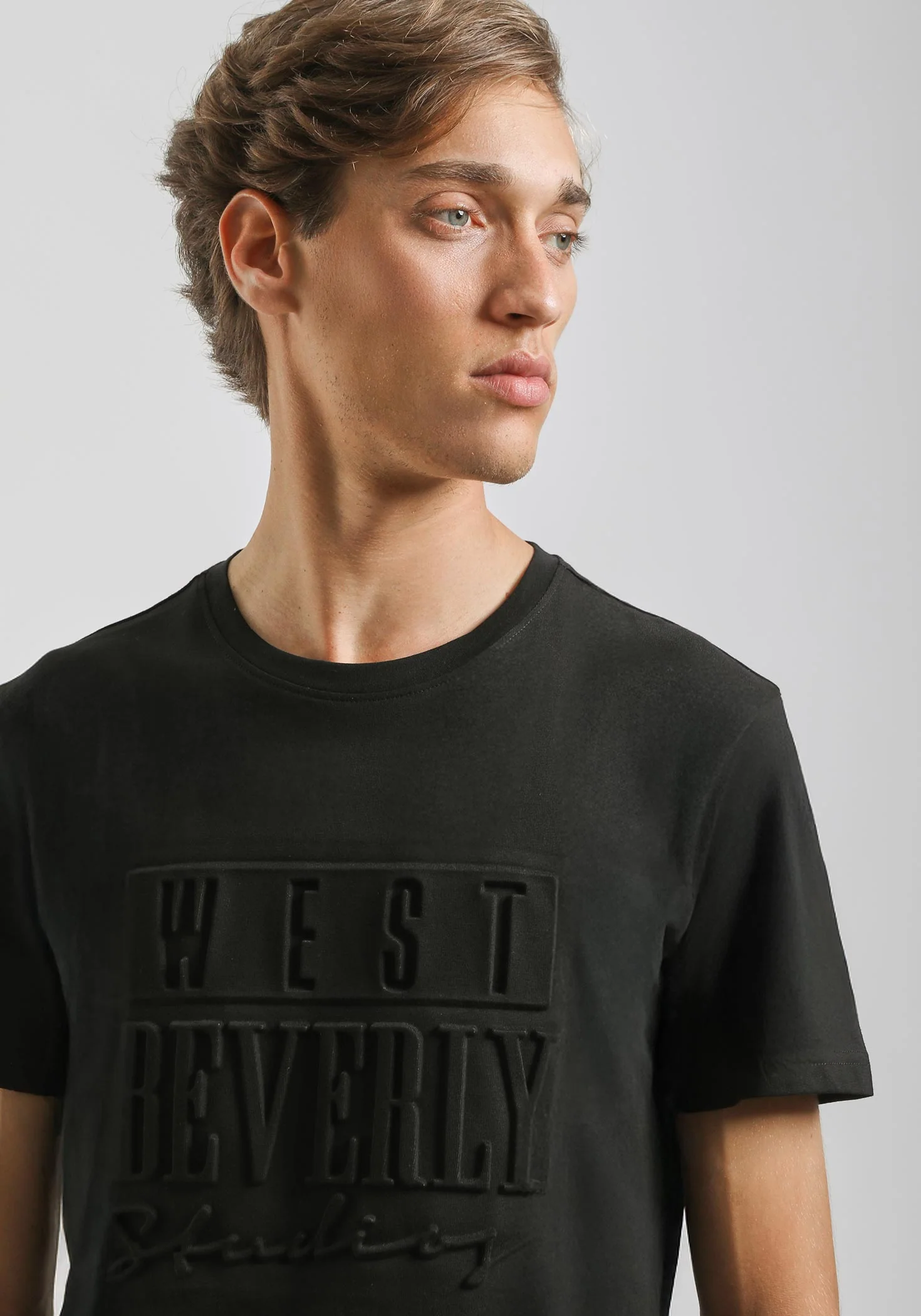 T-shirt con stampa a rilievo - Image 2