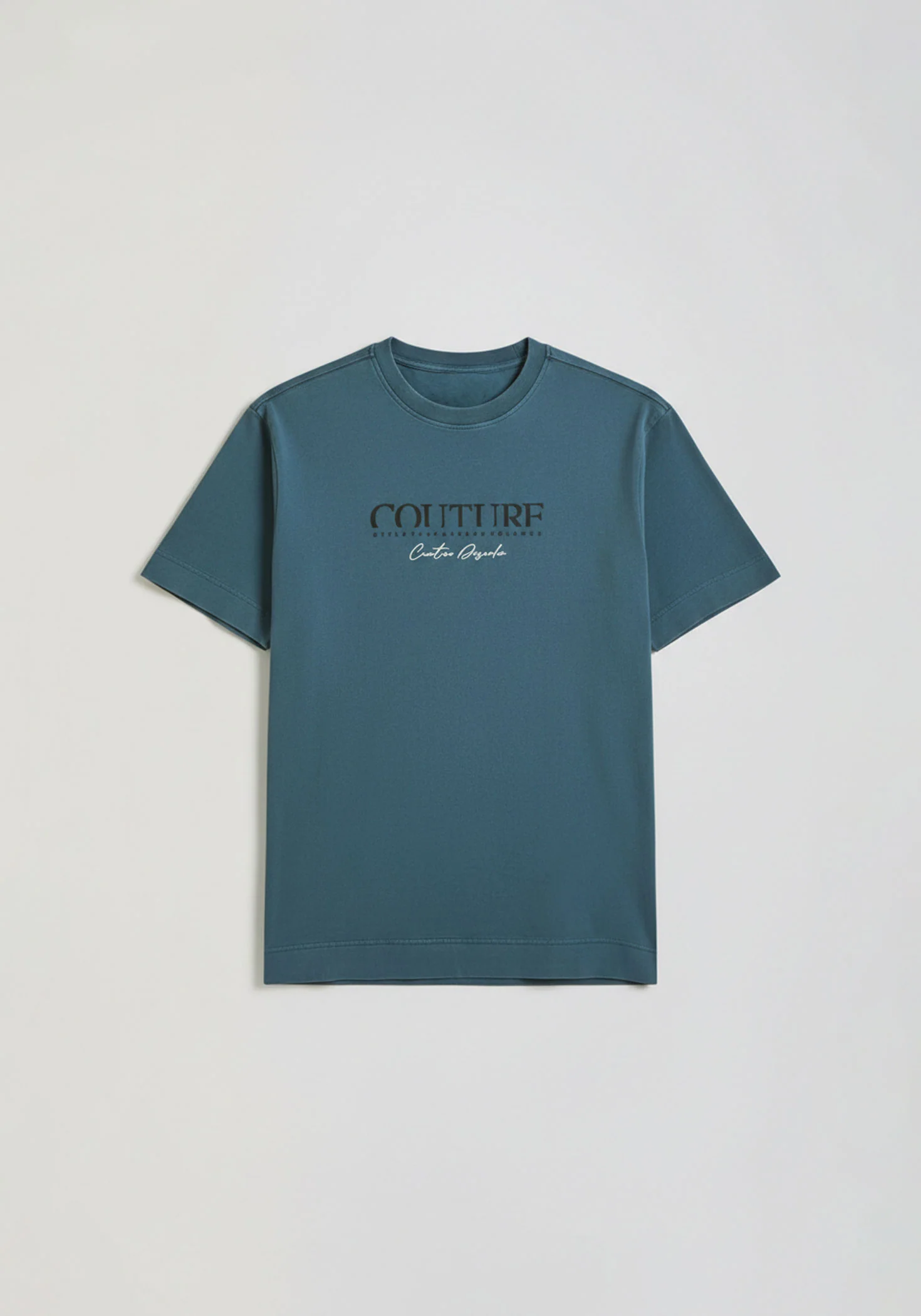 T-shirt effetto lavato con stampa - Image 6