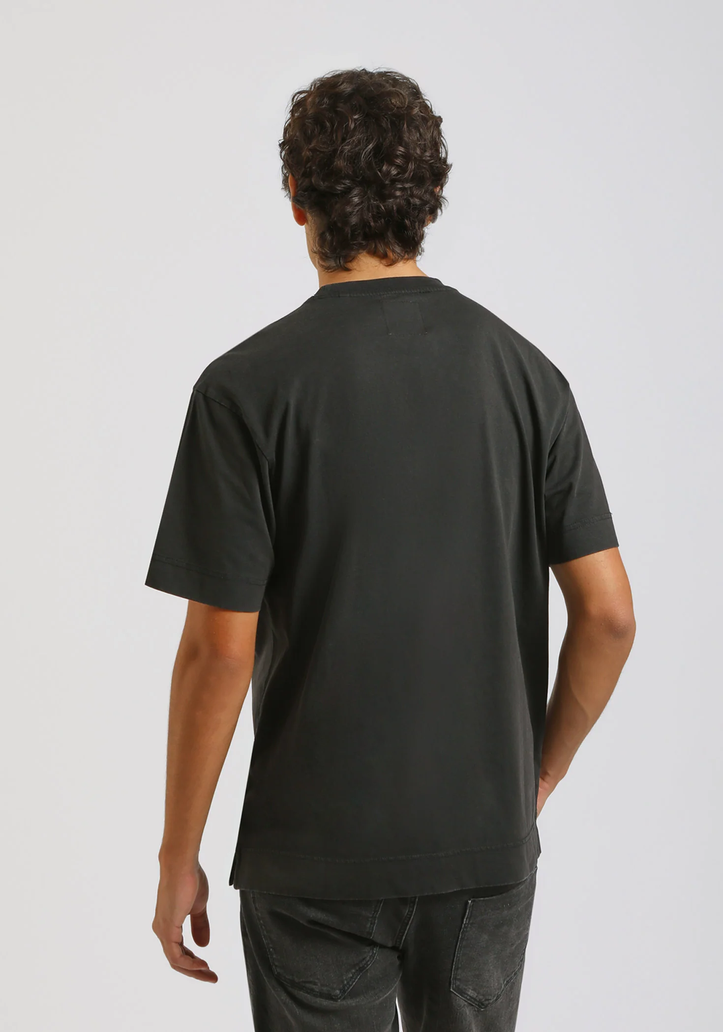 T-shirt effetto lavato con stampa - Image 4