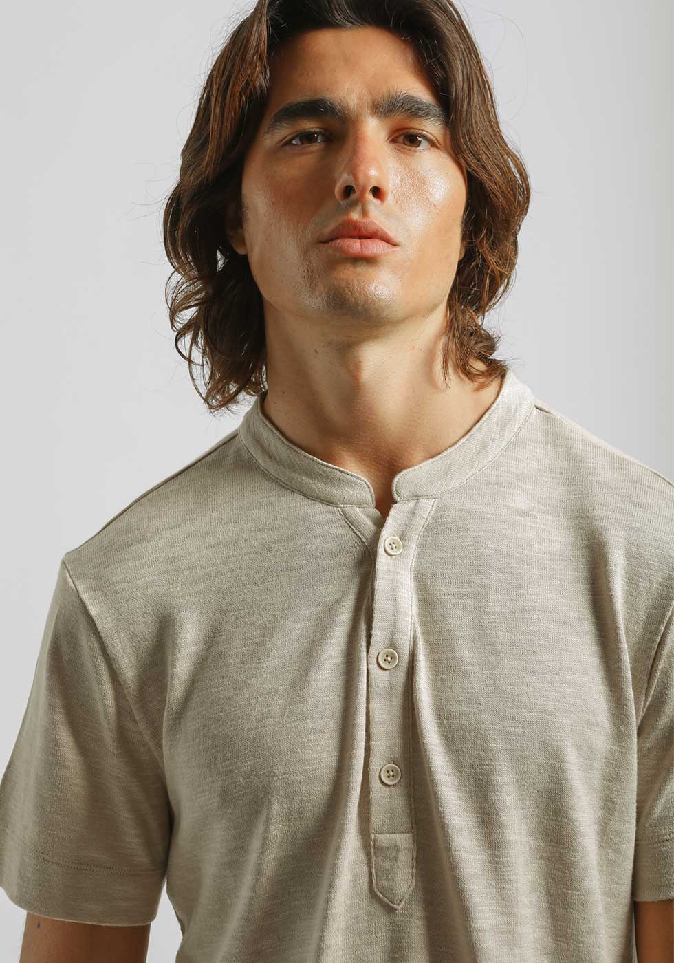 T-shirt effetto lino - Image 2