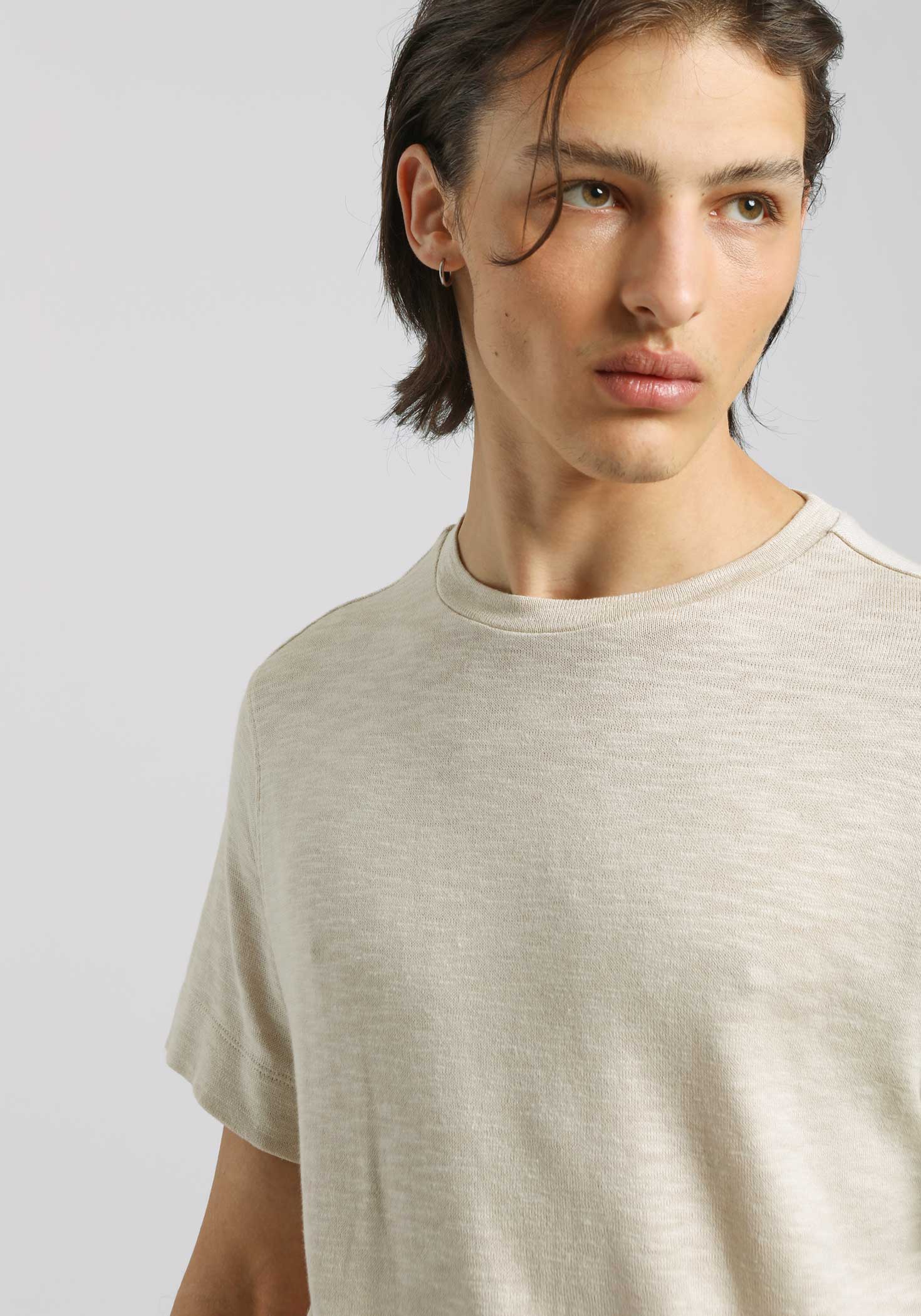 T-shirt effetto lino - Image 2