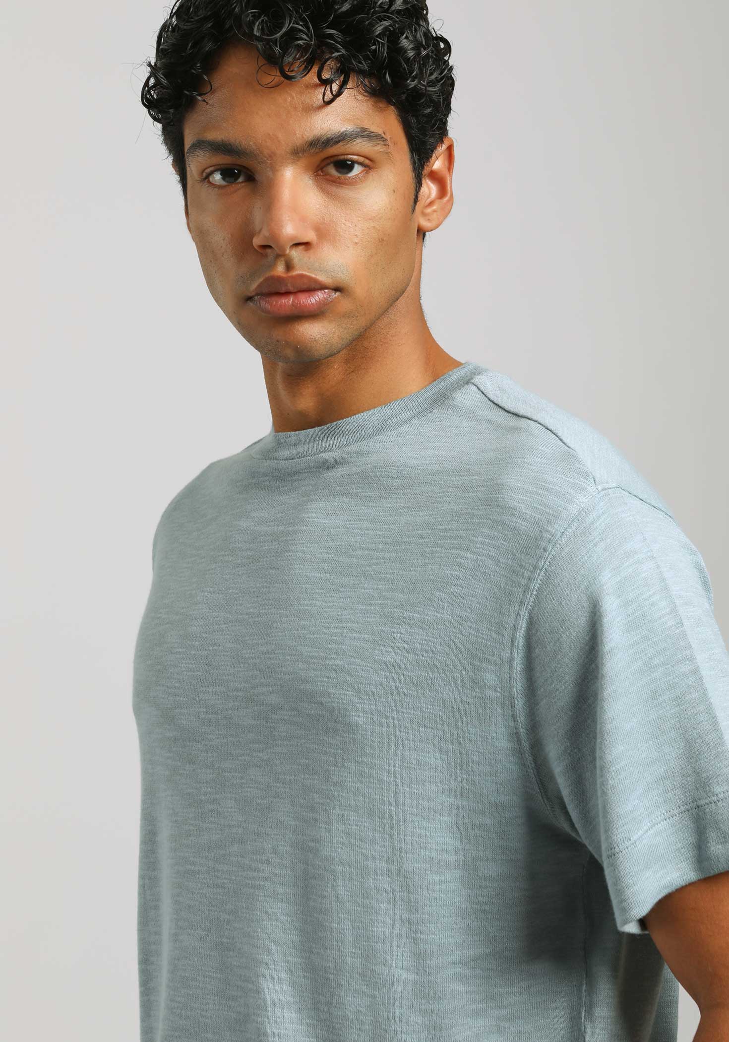 T-shirt effetto lino - Image 2