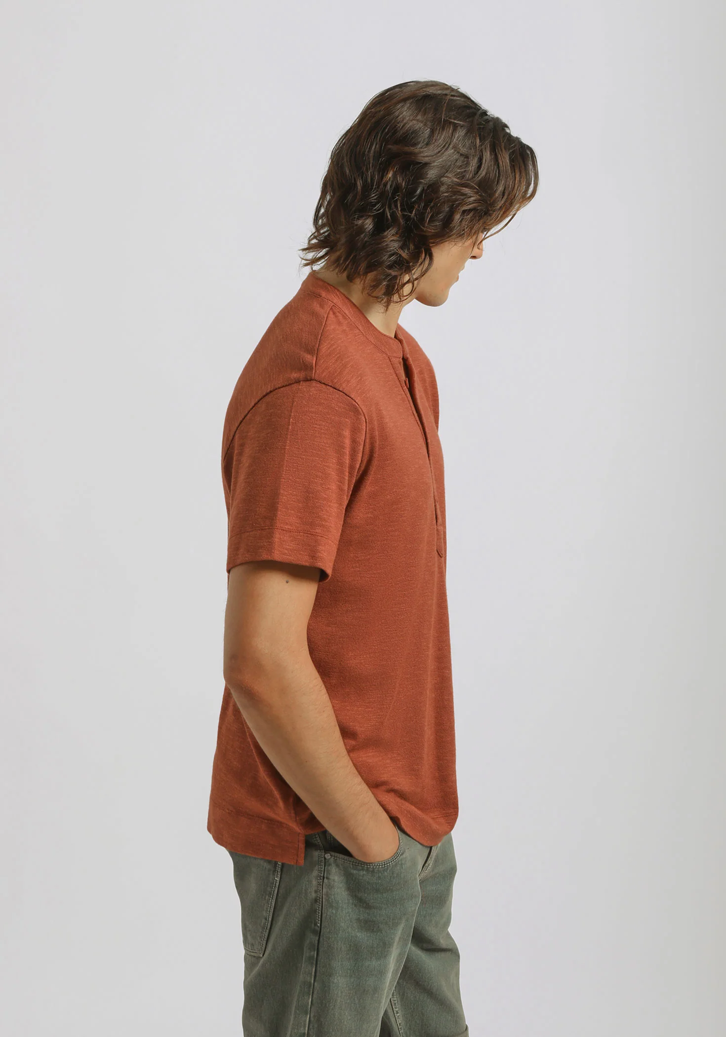 T-shirt effetto lino - Image 3