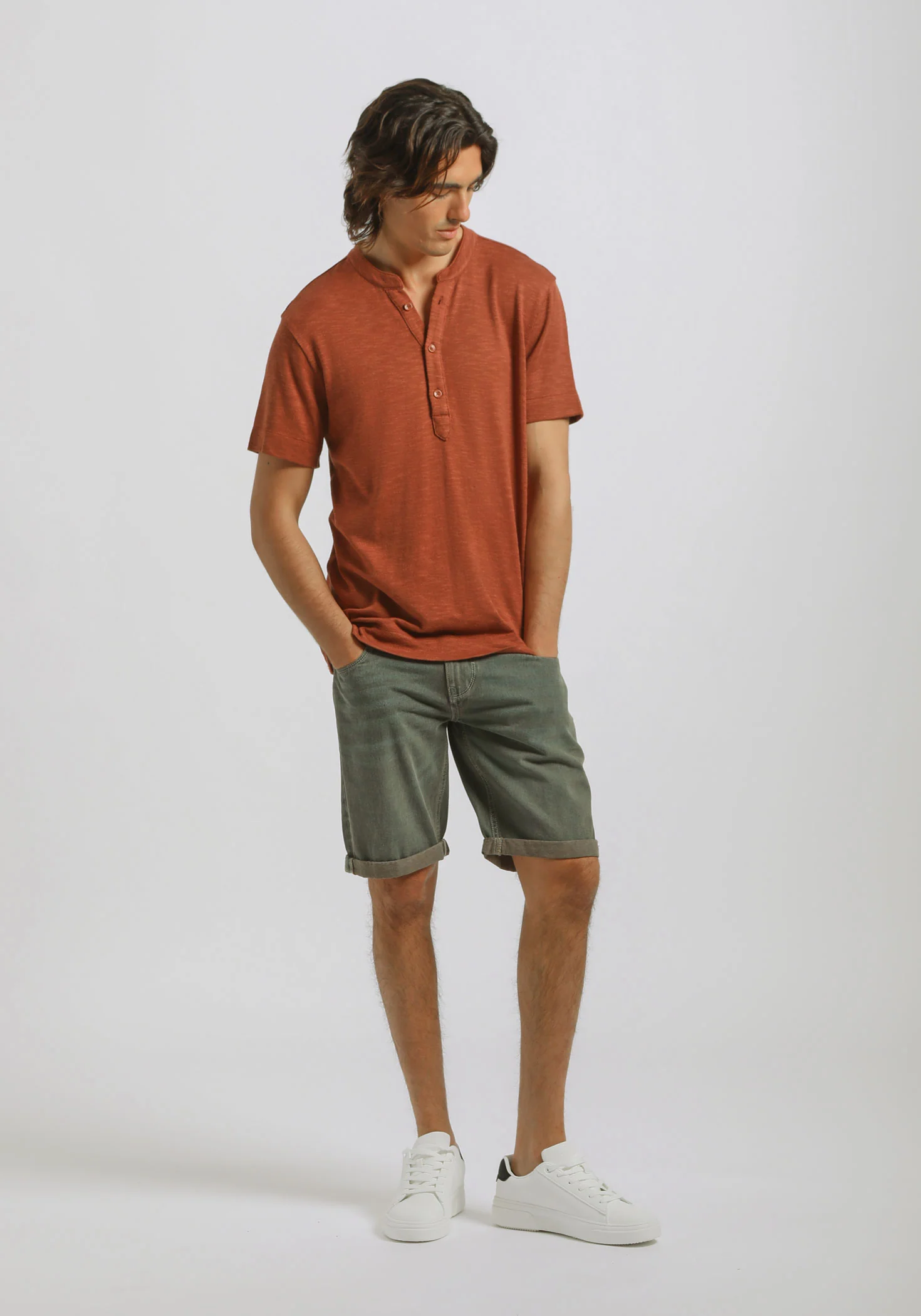 T-shirt effetto lino - Image 5