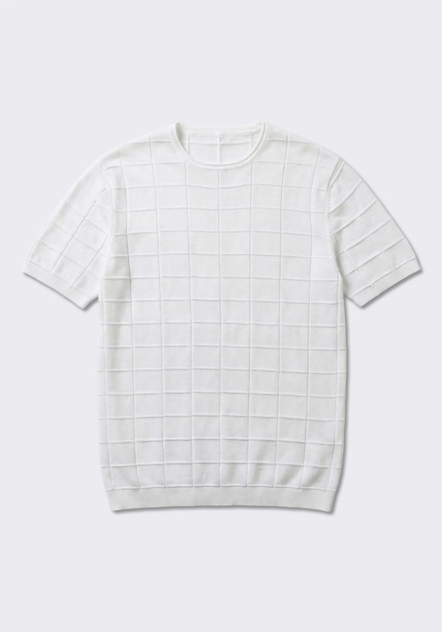 T-shirt in maglia a quadri - Image 6