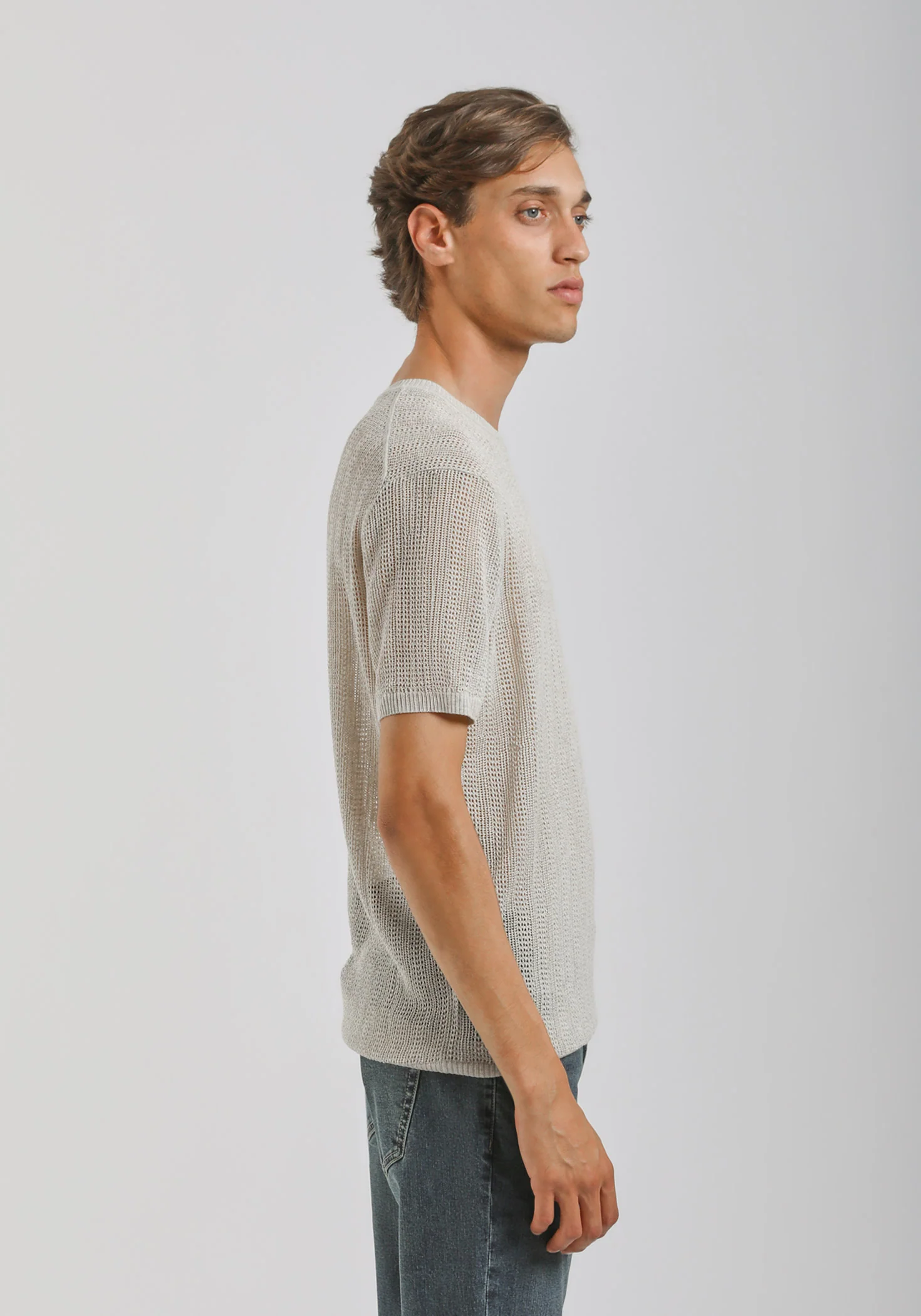 T-shirt in maglia forata - Image 3