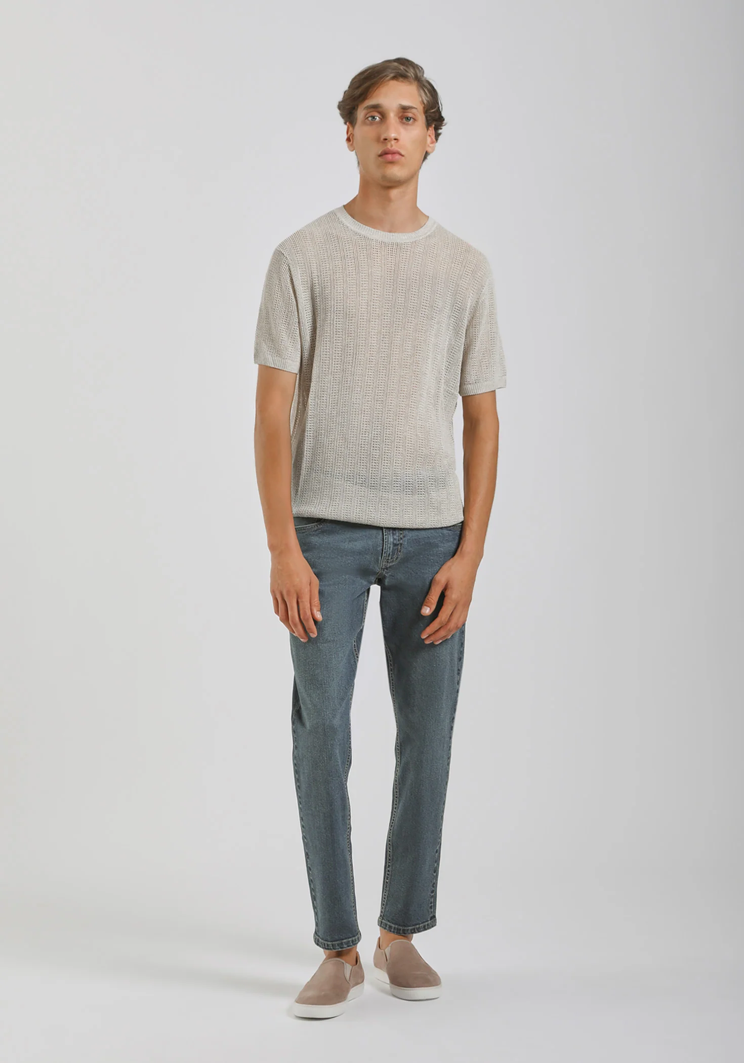 T-shirt in maglia forata - Image 5