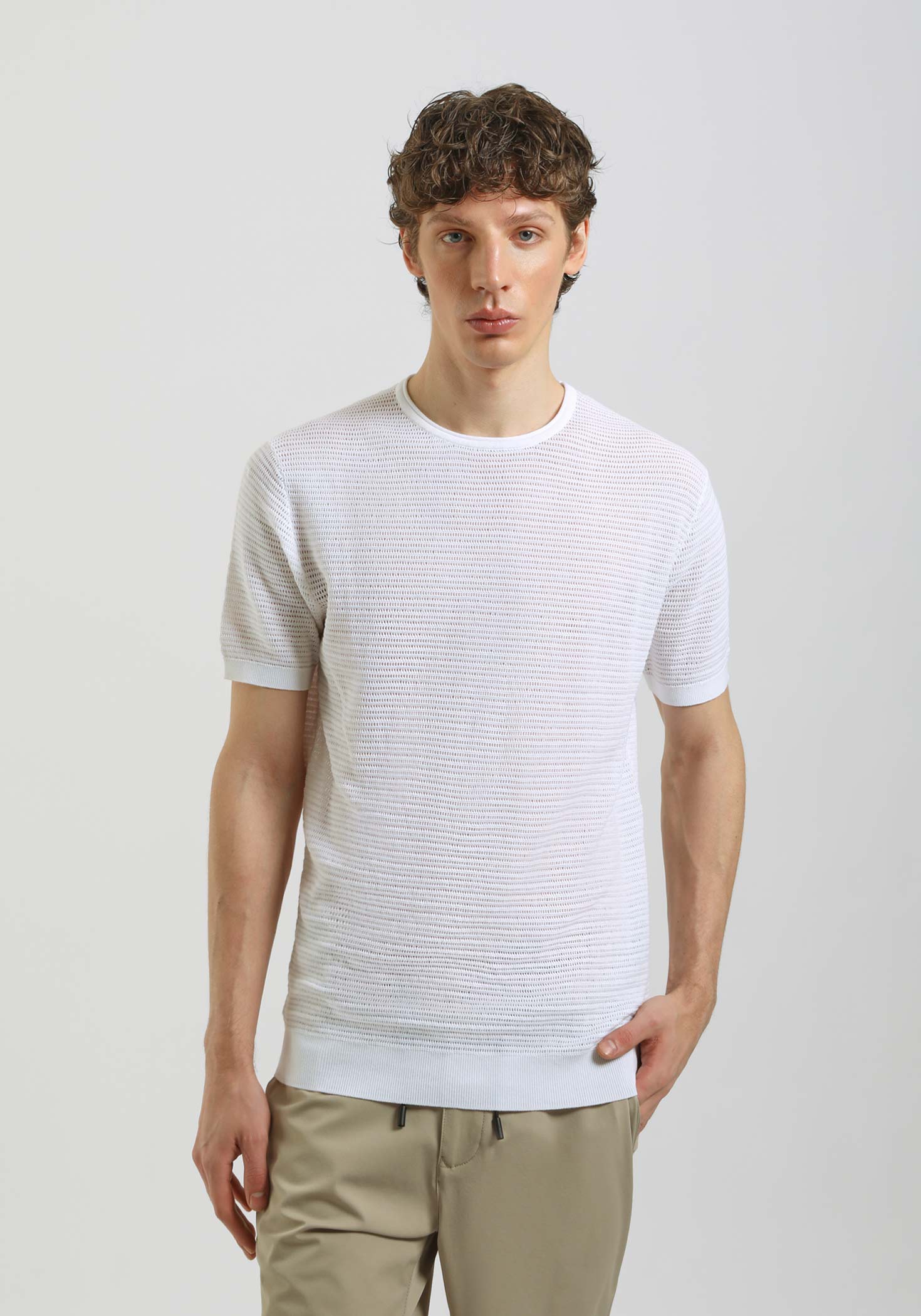 T-shirt in maglia forata
